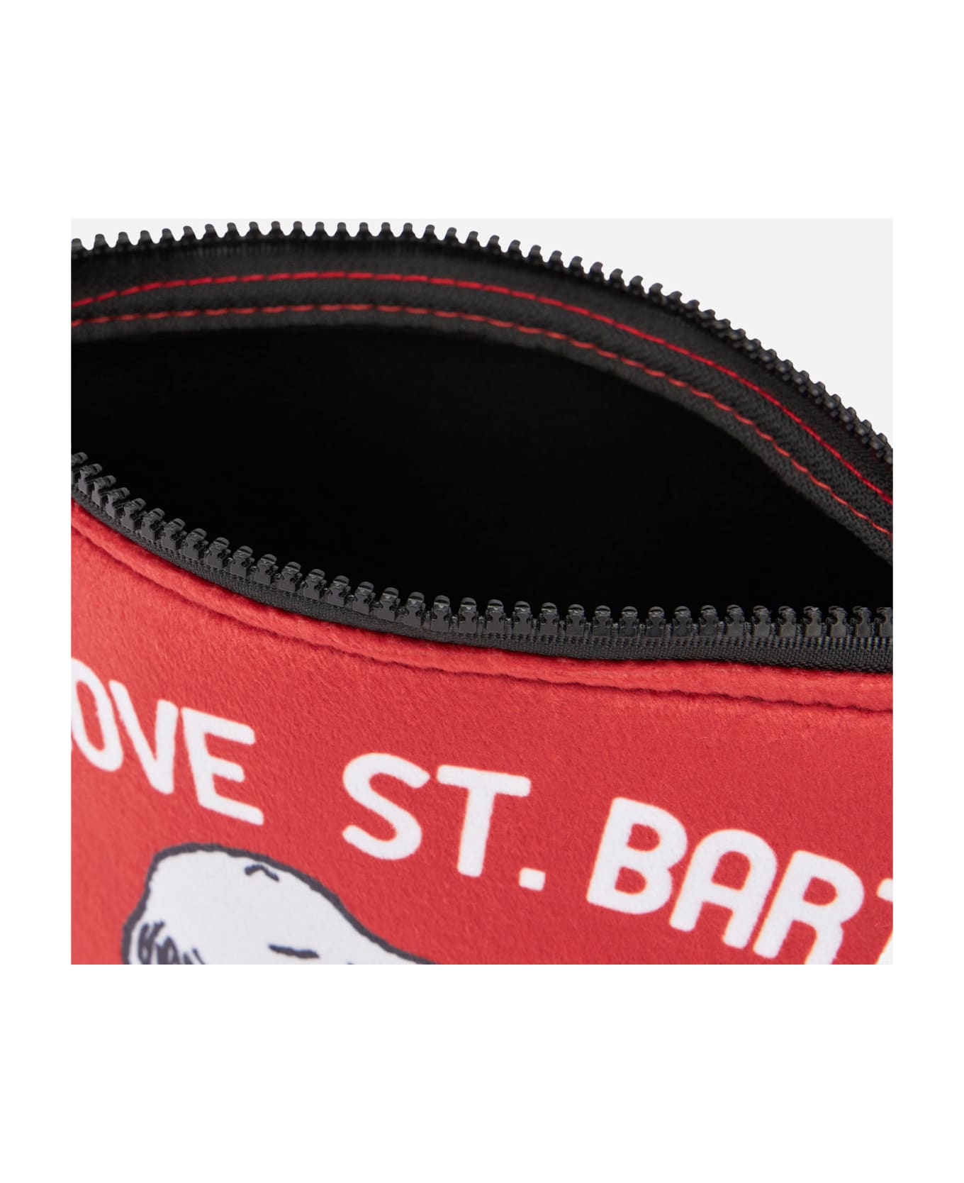 MC2 Saint Barth Aline Wooly Pochette With Snoopy Print - RED