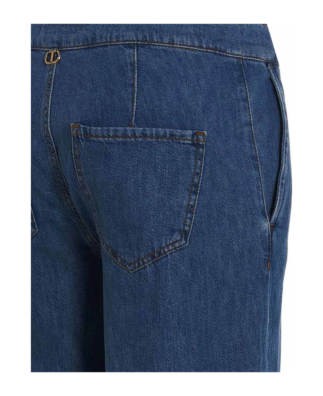 TwinSet Wide Leg Jeans - Blue