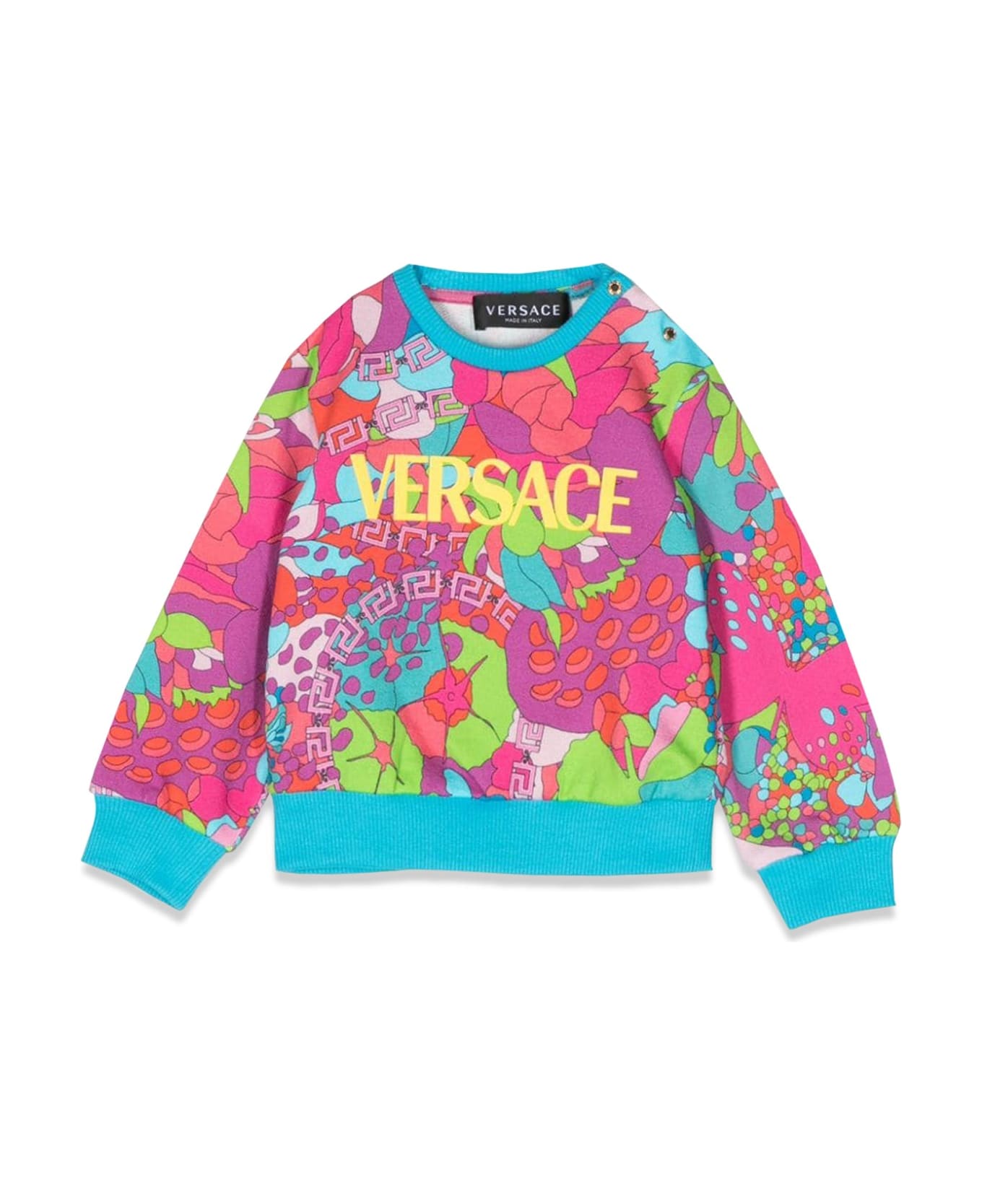 Versace Floral Crewneck Sweatshirt - MULTICOLOR