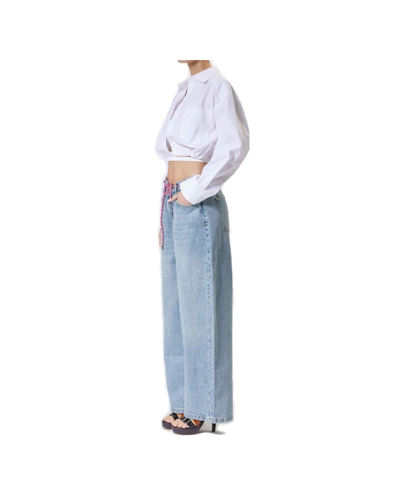 M05CH1N0 Jeans Oversized Denim Jeans - DENIM