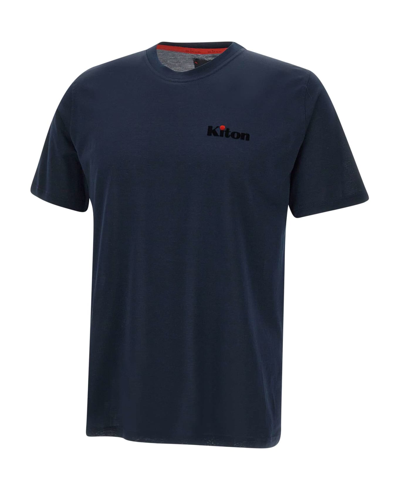 Kiton Cotton T-shirt - BLUE