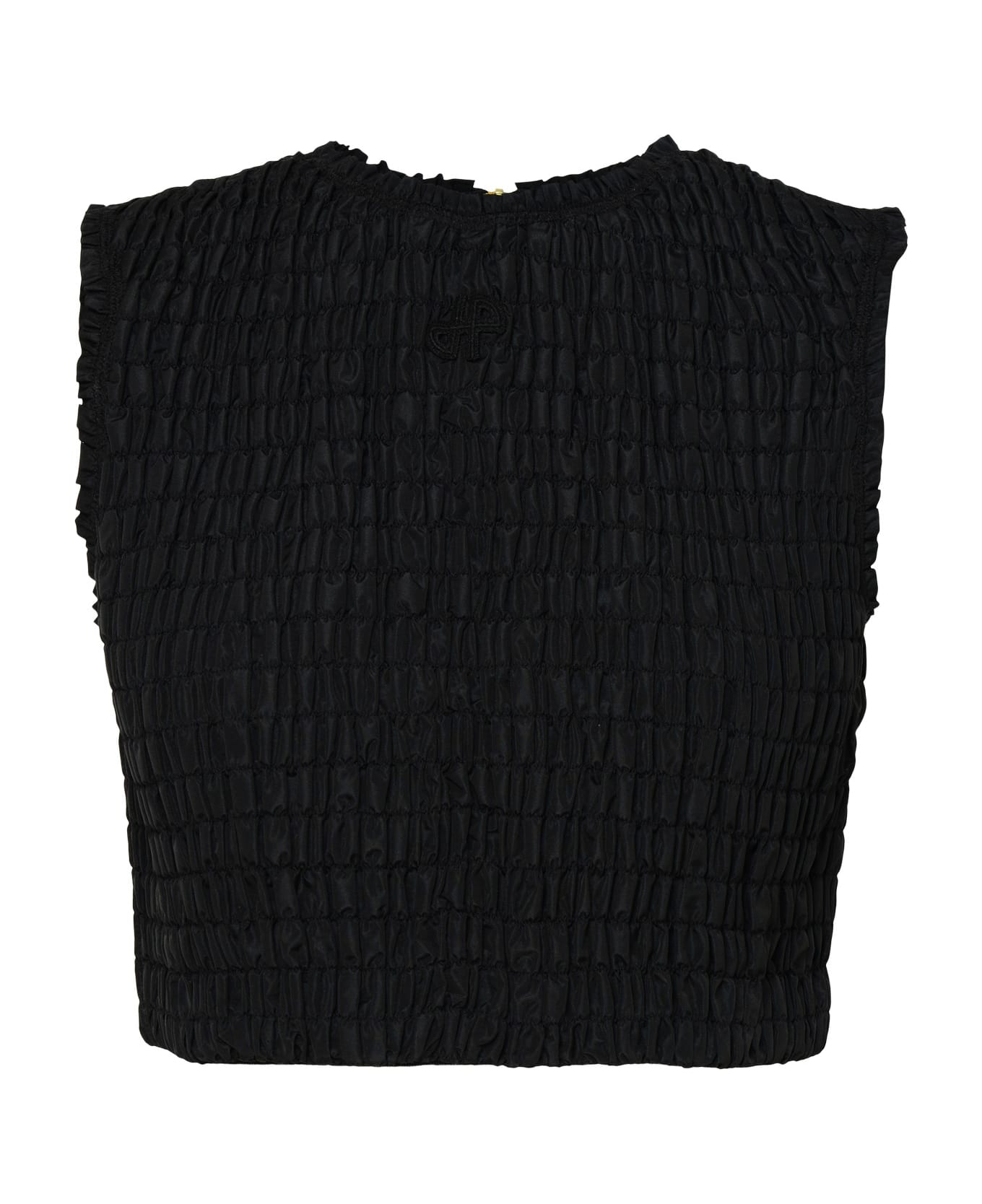 Patou Black Recycled Fault Top - Black