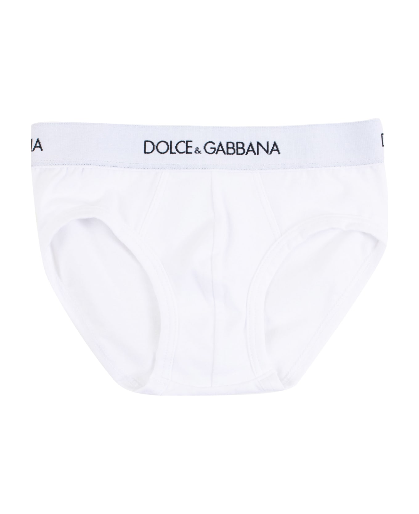 Dolce & Gabbana Baby Set Two Underpants - White