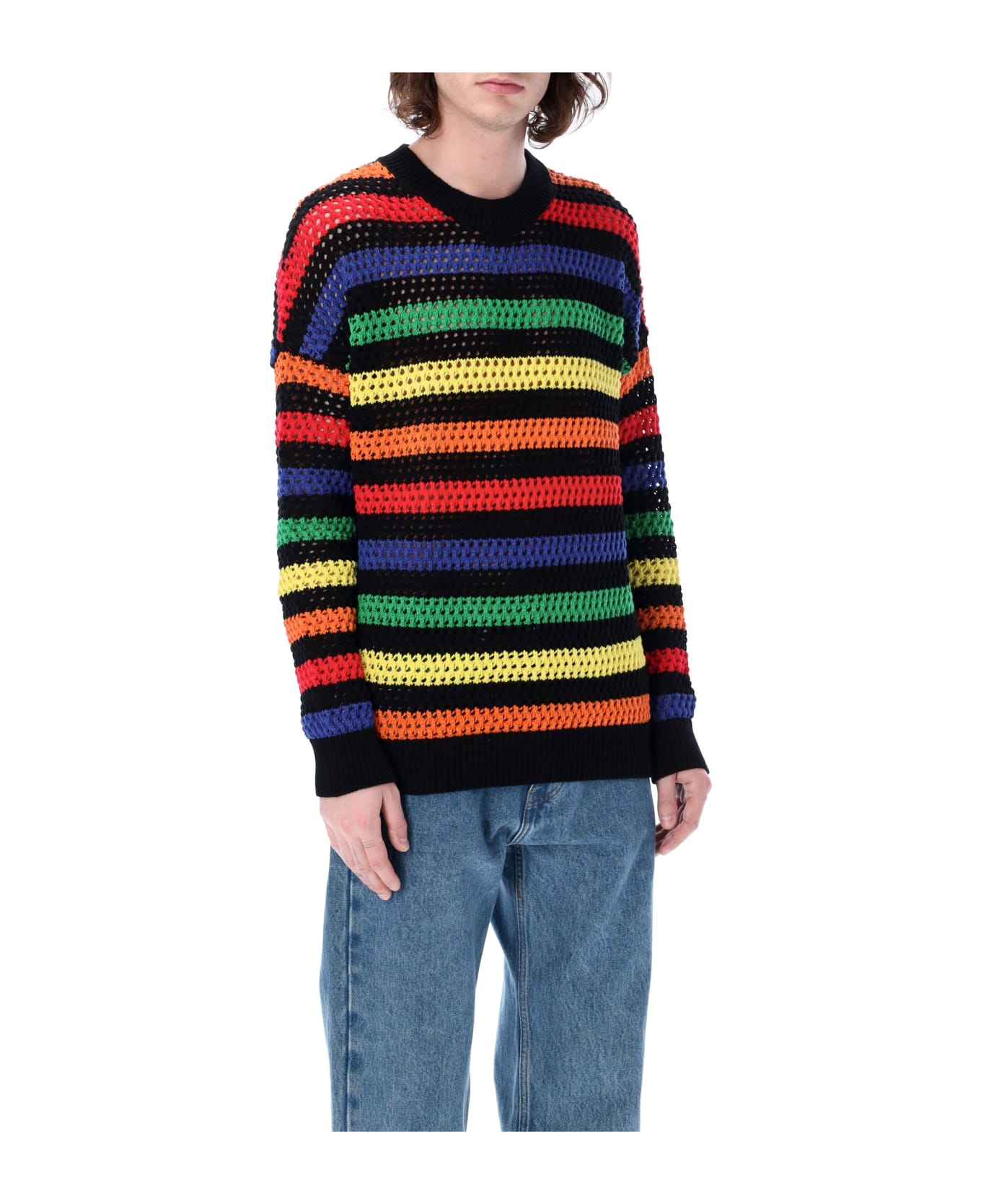 MSGM Striped Sweater - BLACK STRIPES