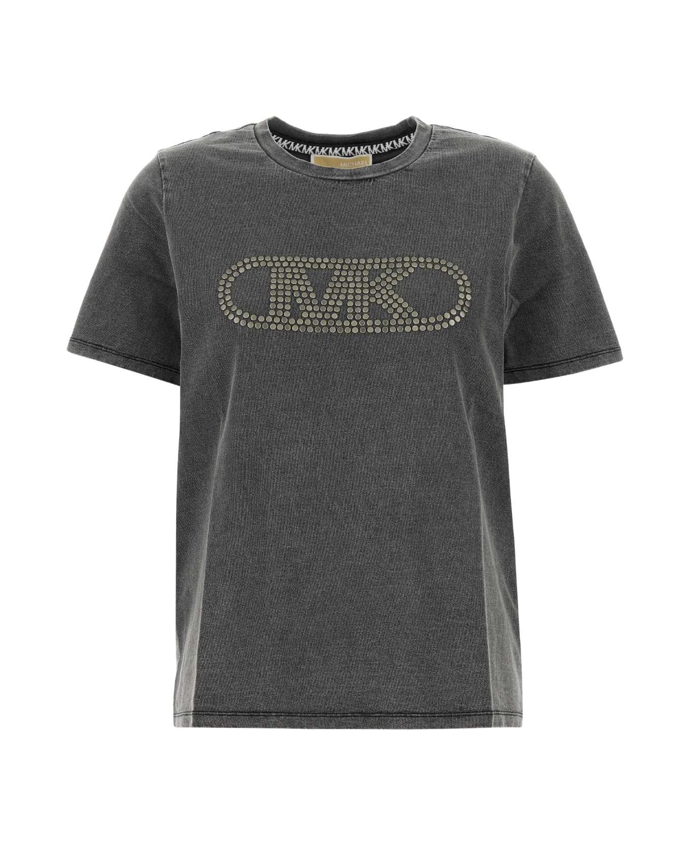 Michael Kors Black Cotton T-shirt - BLACKWSH