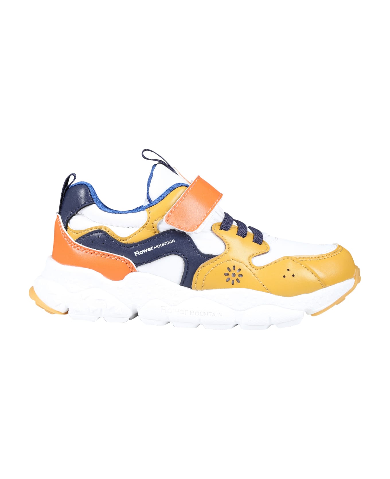 Flower Mountain Orange Yamano Low Sneakers For Boy - Orange シューズ