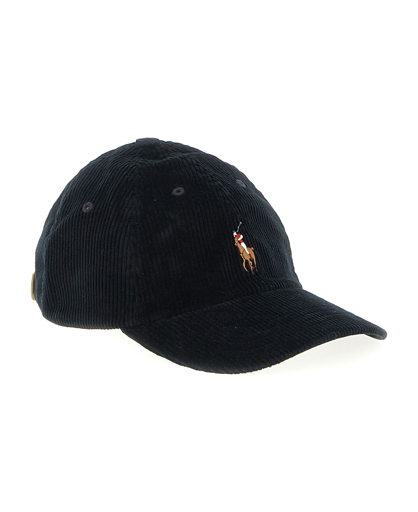 Polo Ralph Lauren Ribbed Velvet Hat - Black  