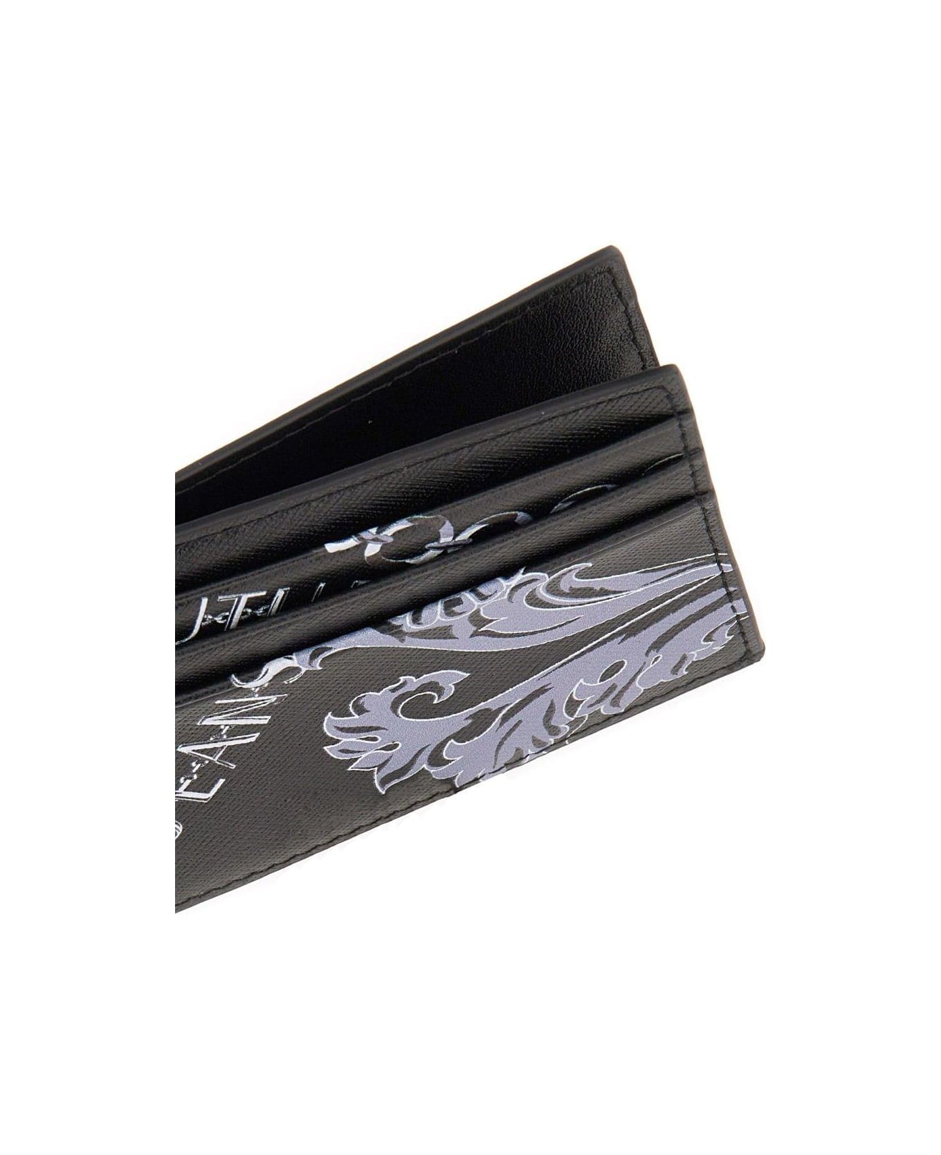 Versace Jeans Couture Leather Card Holder - NERO