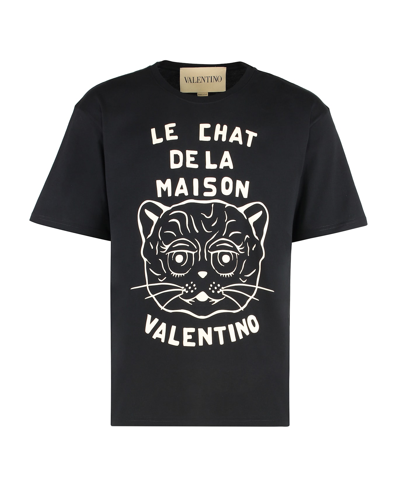 Valentino Garavani Cotton Crew-neck T-shirt - Black