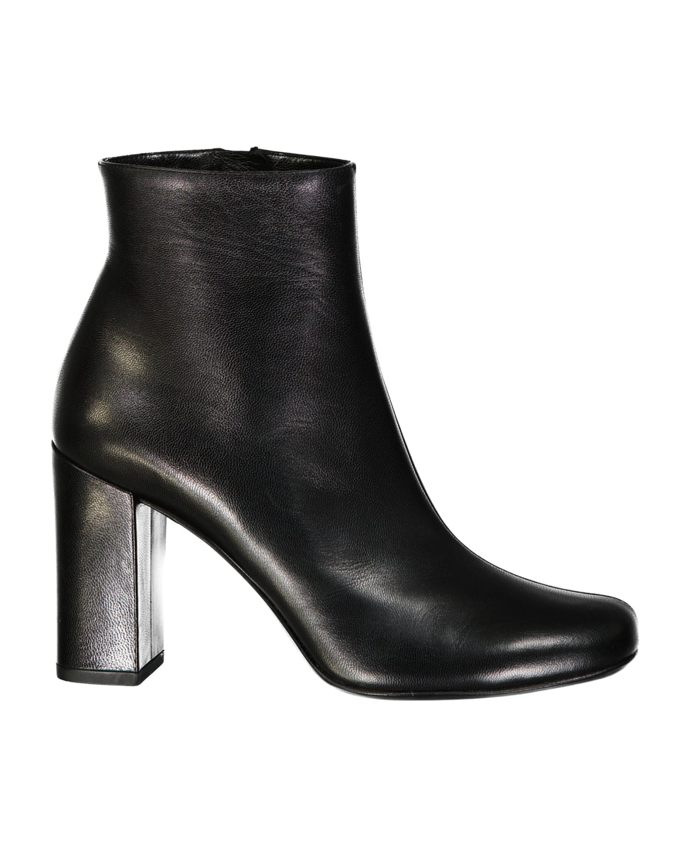 Saint Laurent Leather Ankle Boots - Black ブーツ