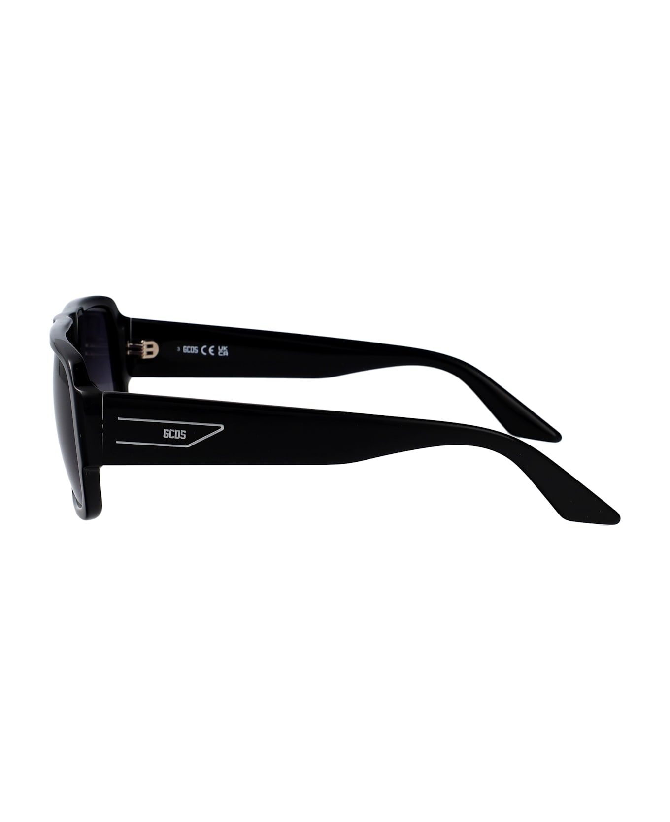 GCDS Gd0069 Sunglasses - nero lucido / fumo grad