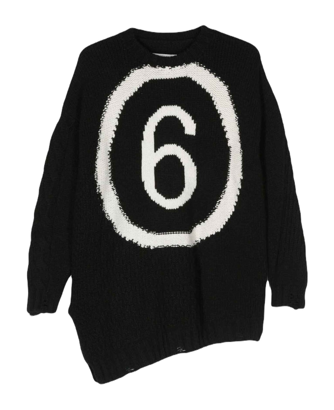 MM6 Maison Margiela Black Sweater Unisex - Nero