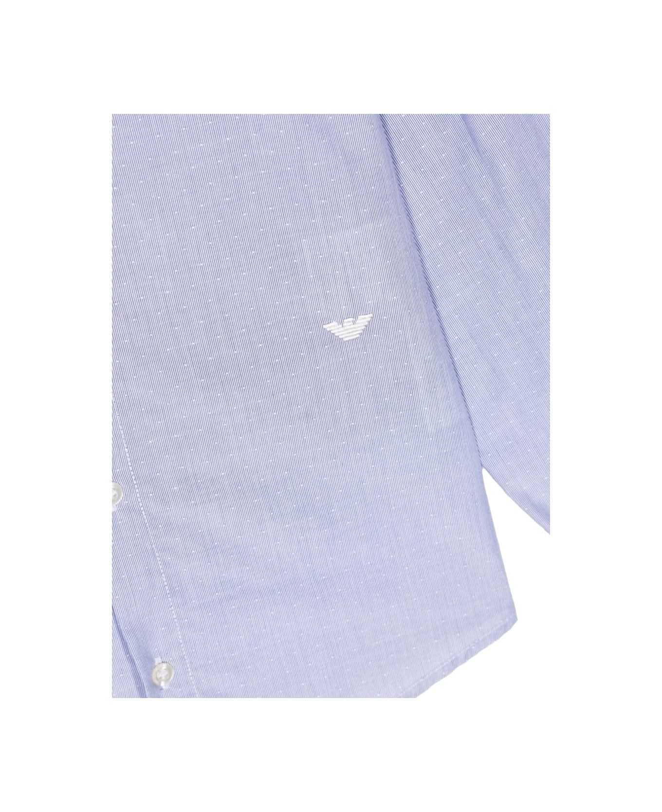 Emporio Armani Long Sleeve Shirt - AZURE