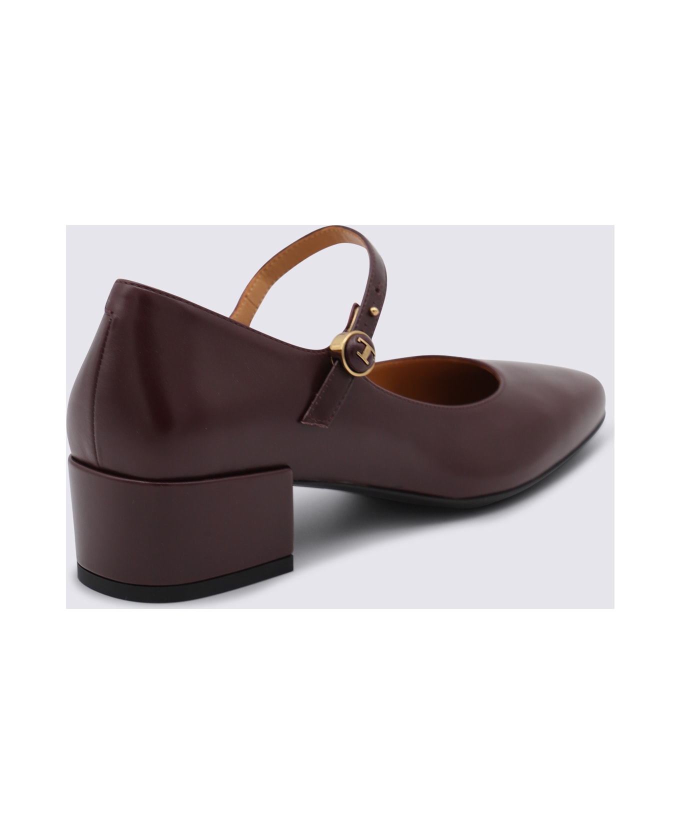 Tod
s Burgundy Leather Pumps - KRAFT CHIARO