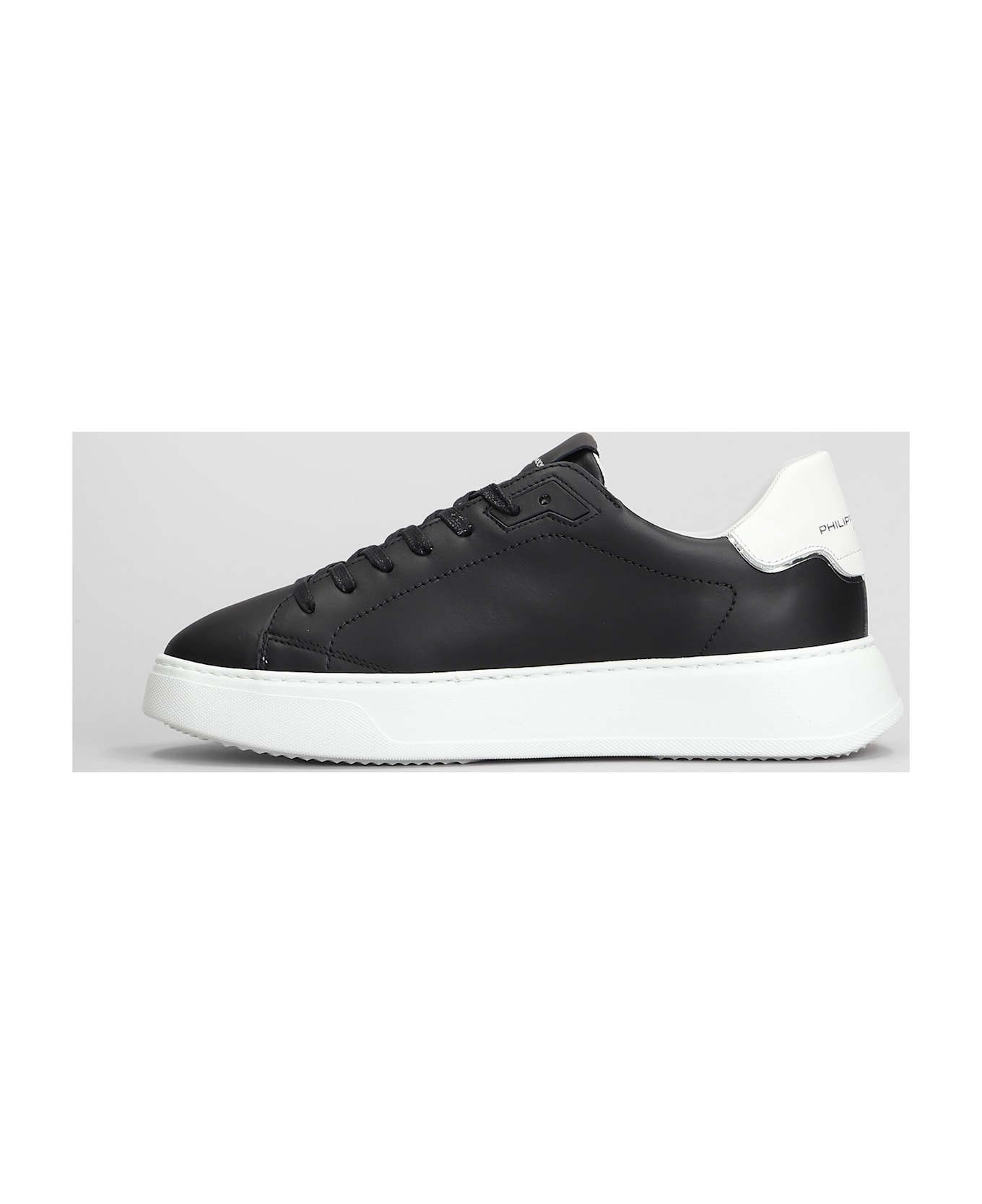 スニーカー TEMPLE LOW SNEAKERS Philippe Model Temple Low Sneakers In White Leather
