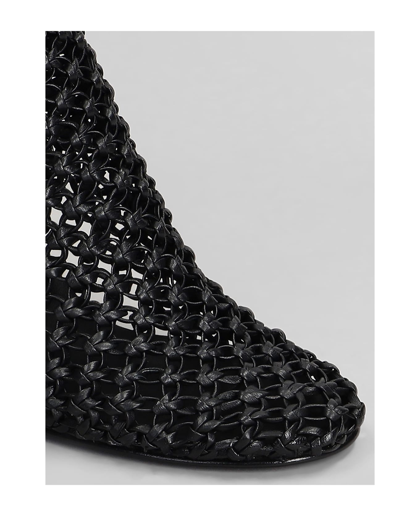Elena Iachi High Heels Ankle Boots In Black Leather - black