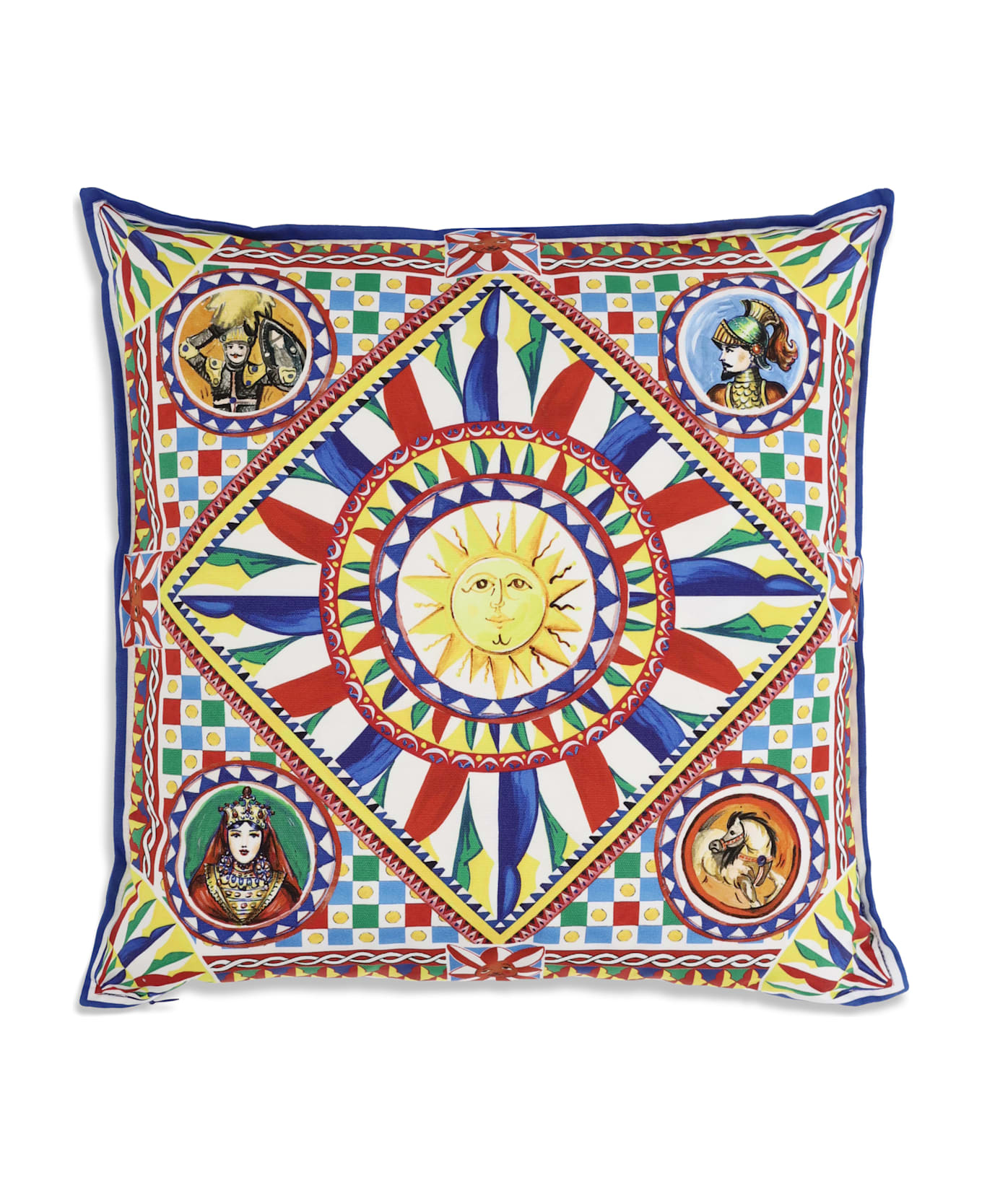 Dolce & Gabbana Carretto Siciliano Canvas Pillow