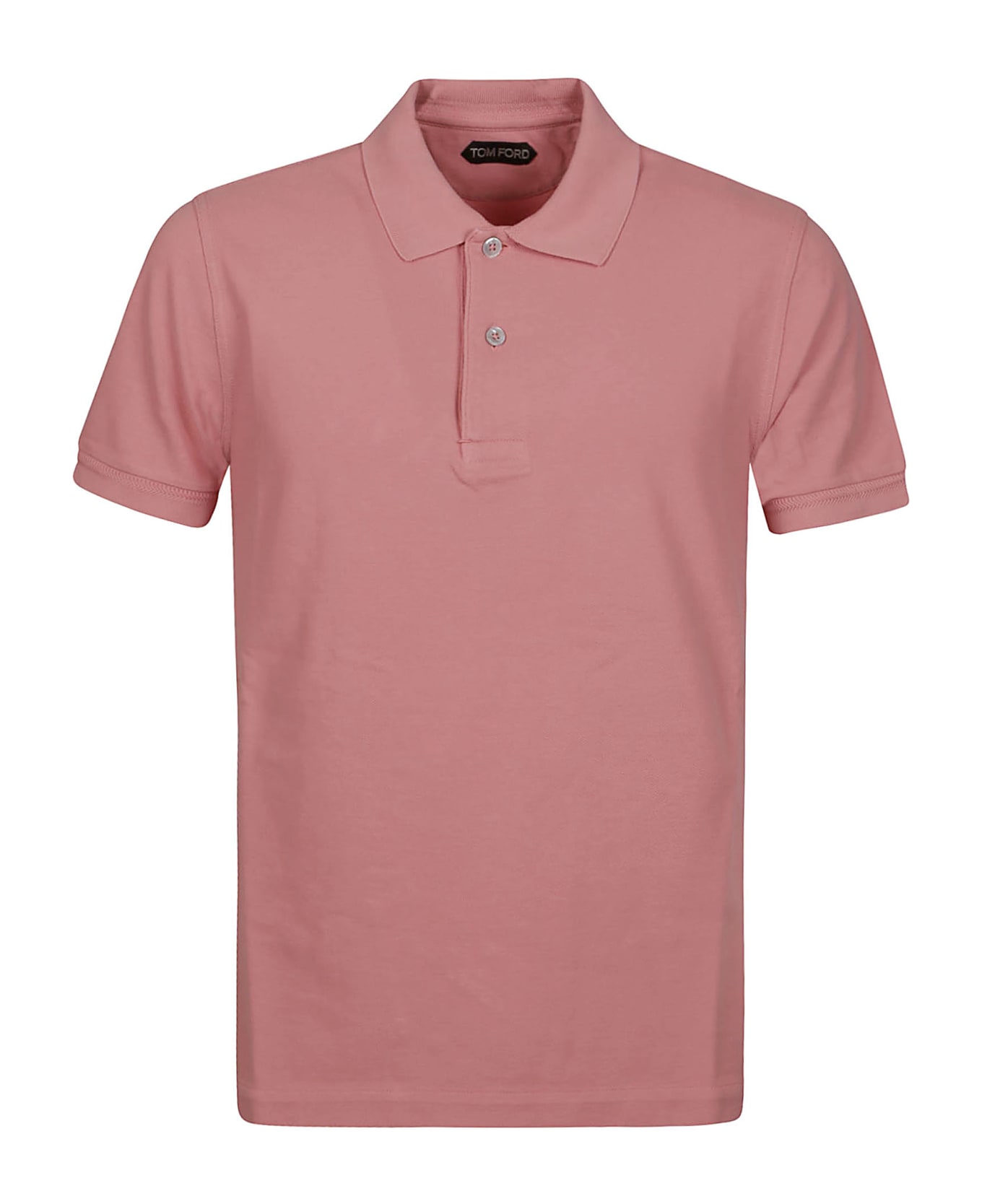 Tom Ford Tennis Piquet Short Sleeve Polo Shirt - Pink