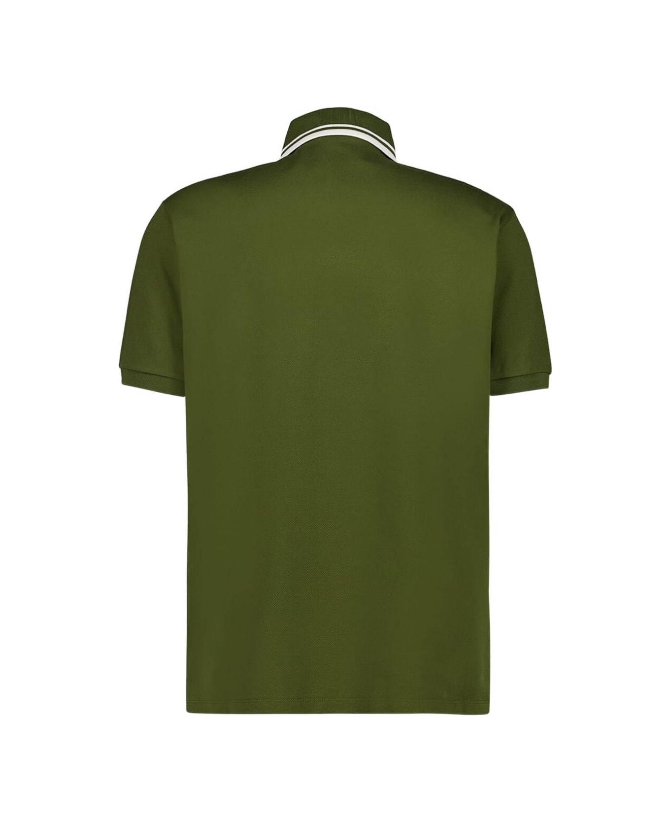 Gucci Logo Cotton Polo Shirt - Green