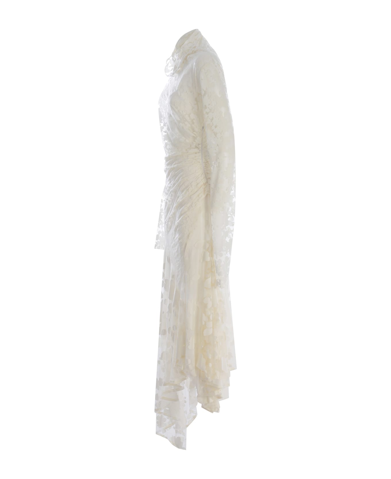 Philosophy di Lorenzo Serafini Dress Philosophy Made Of Devoré Jersey - Bianco ワンピース＆ドレス
