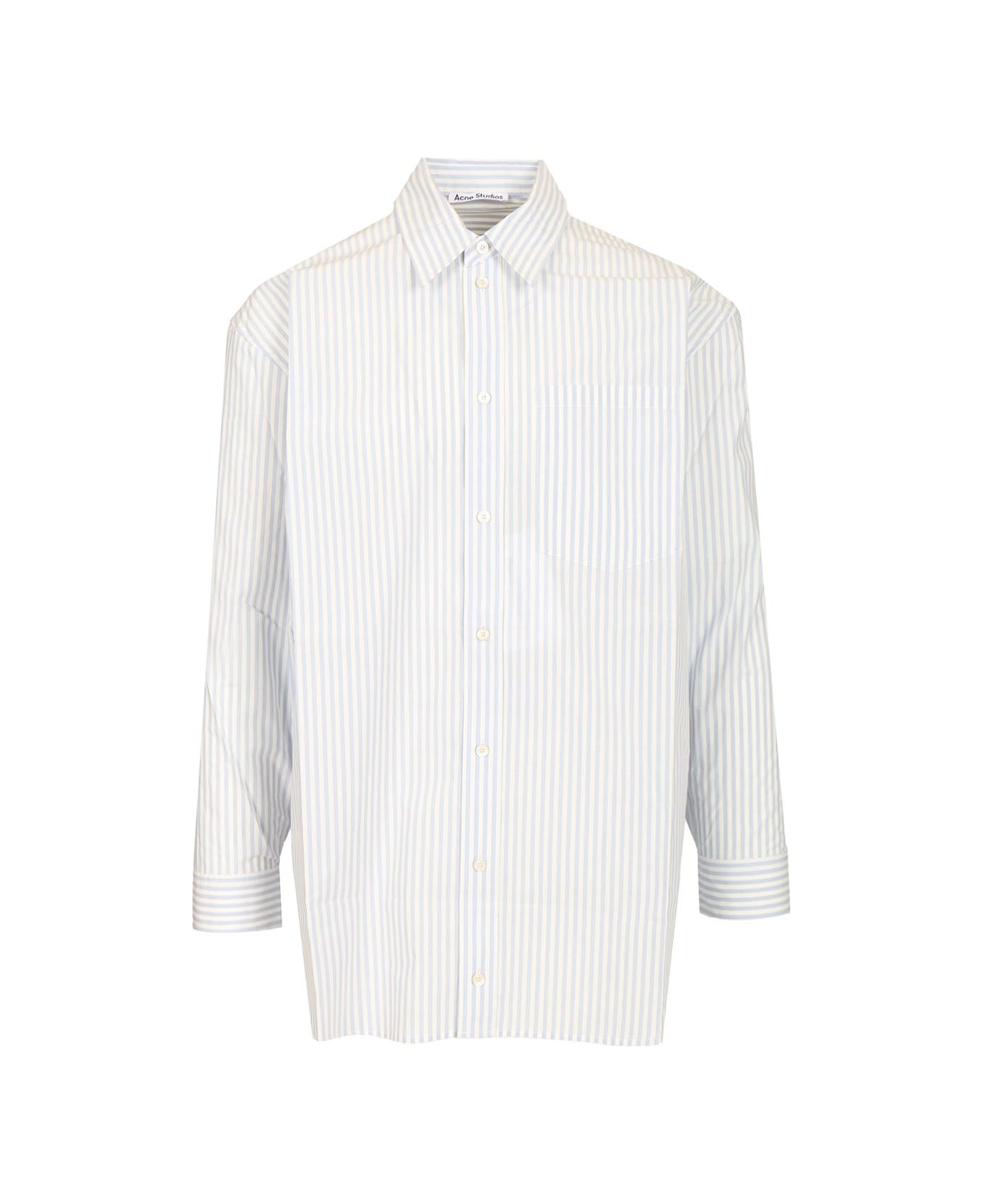 Acne Studios Striped Shirt - LIGHT BLUE/WHITE