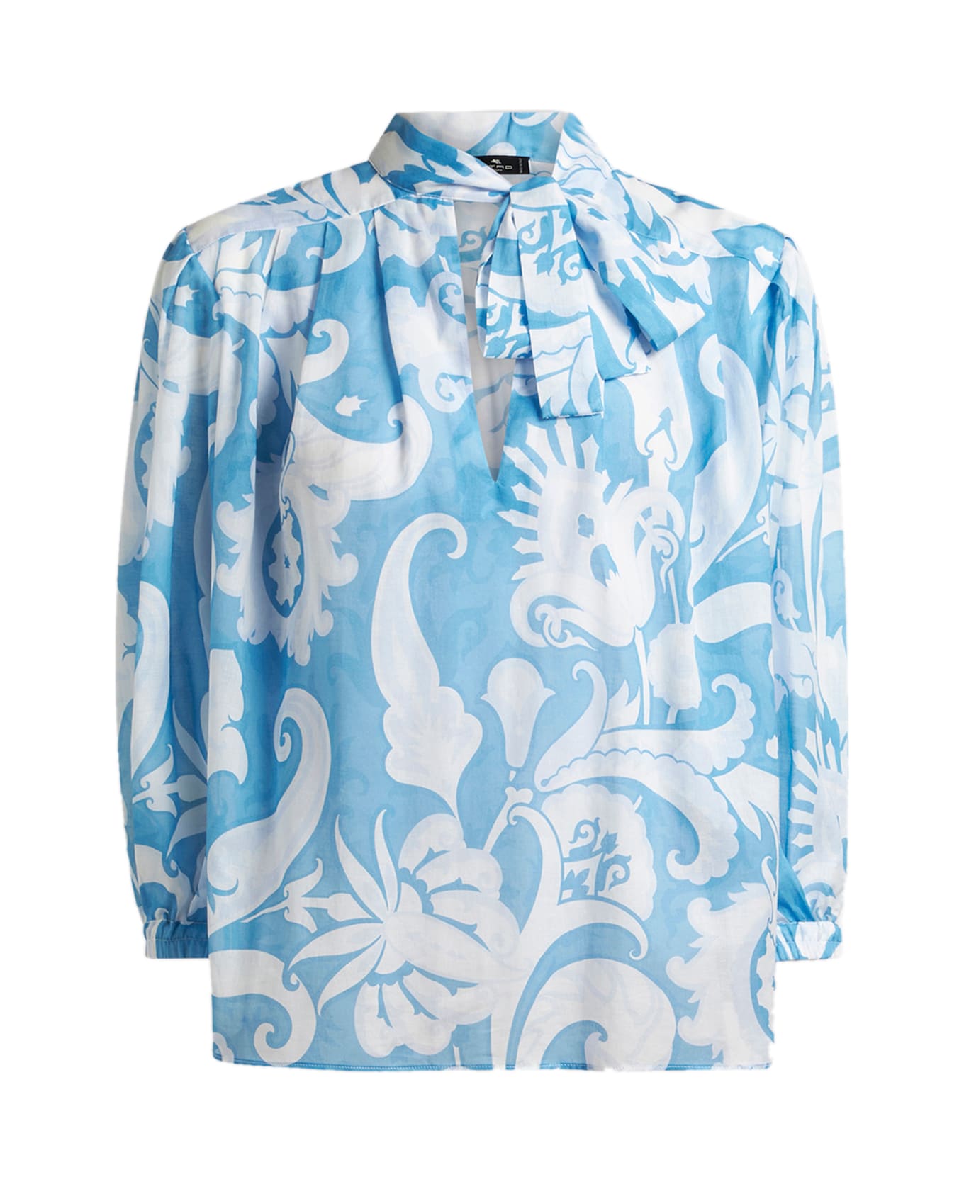 Etro Paisley Print Blouse - Clear Blue