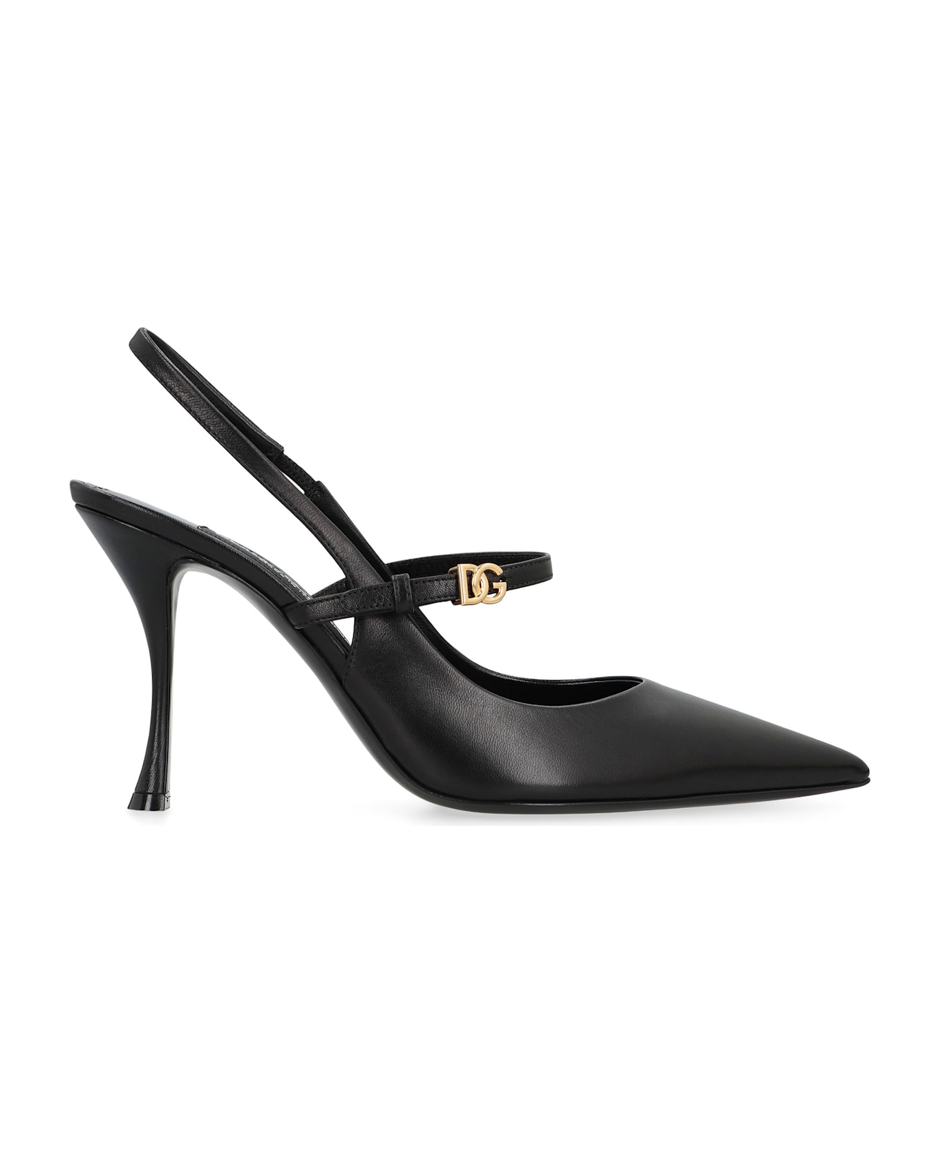 Dolce 
Gabbana Slingback In Leather - black
