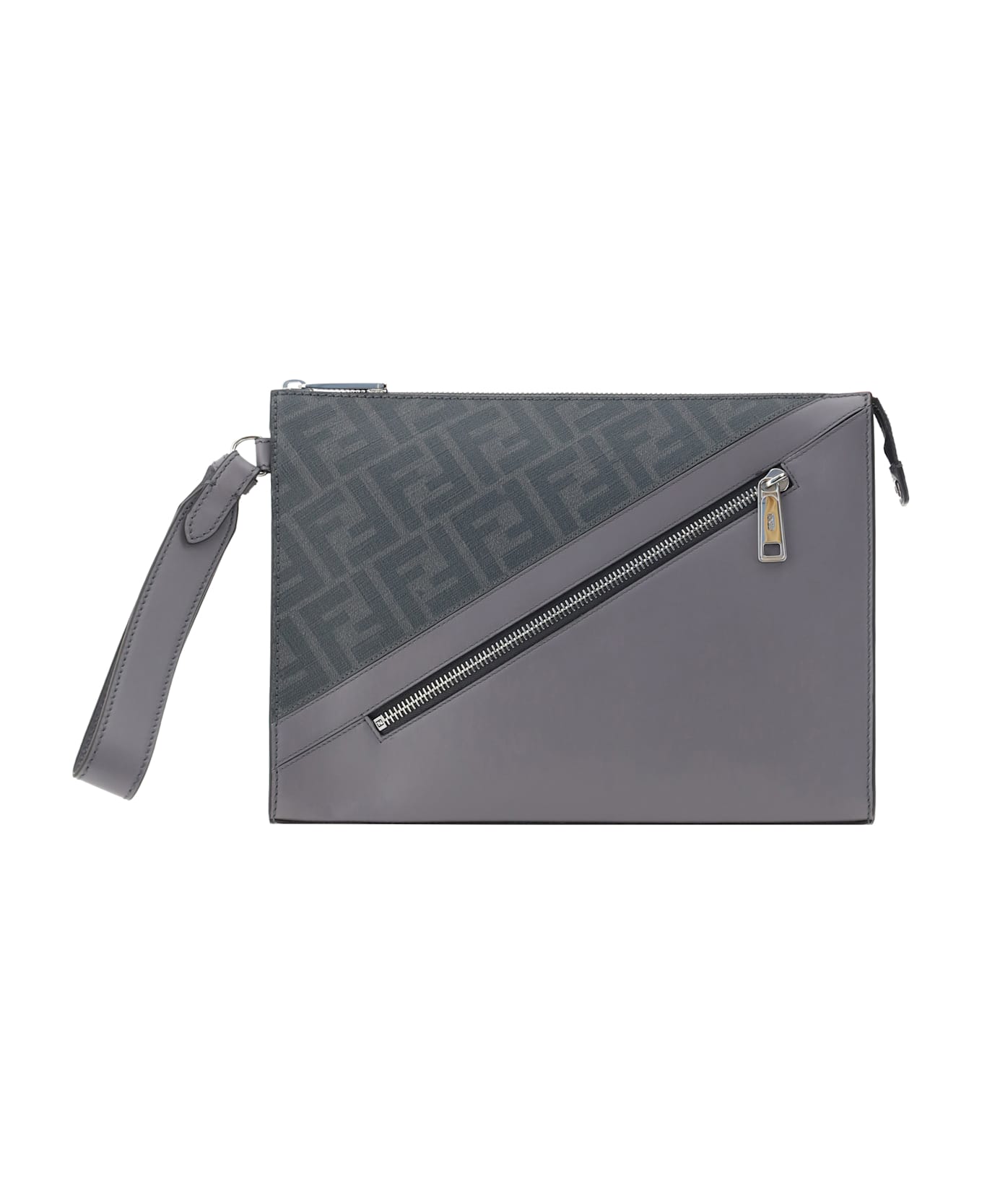 Fendi Clutch Bag - Acciaio+palladio