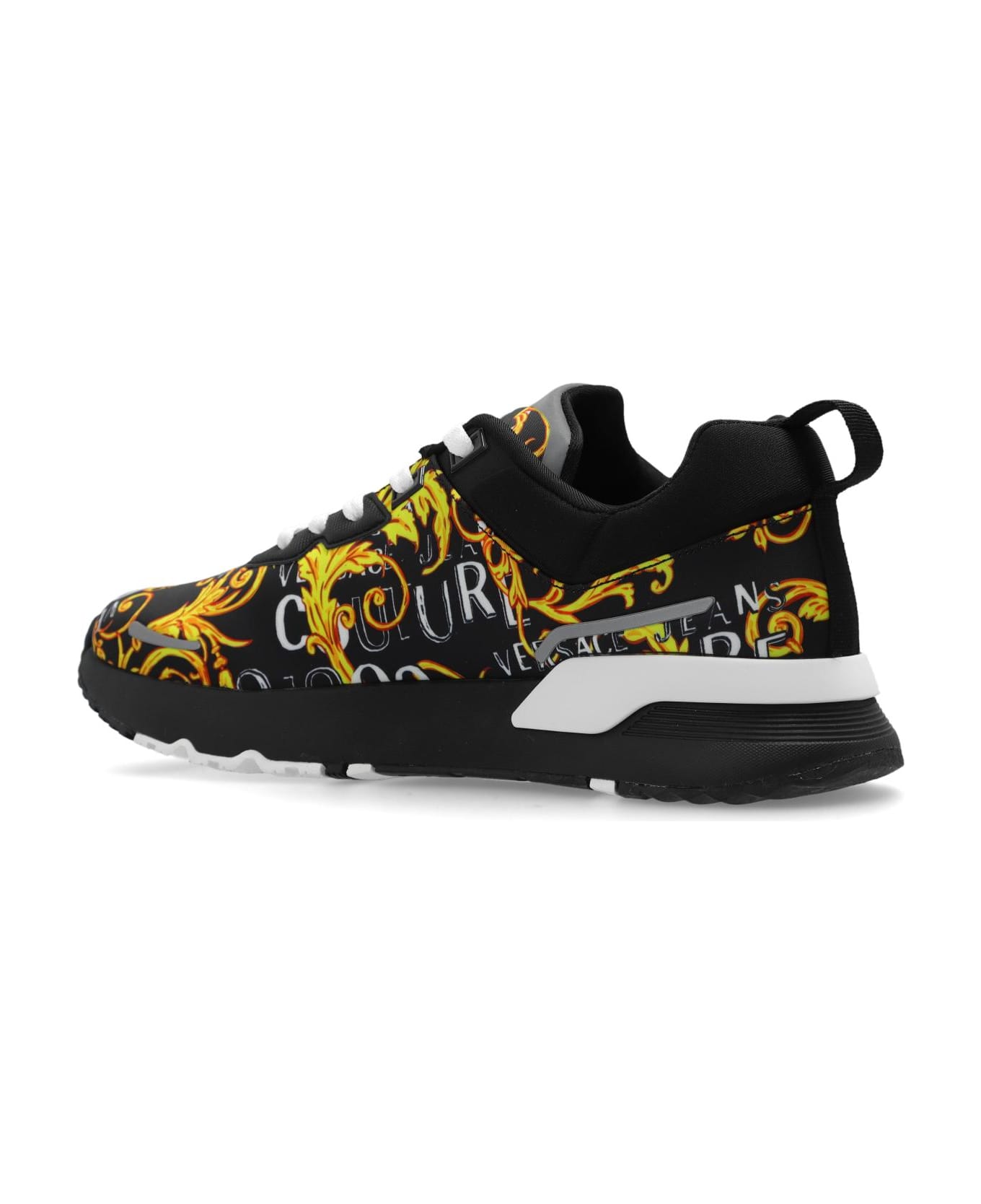 Versace Jeans Couture Sneakers With Logo - Black