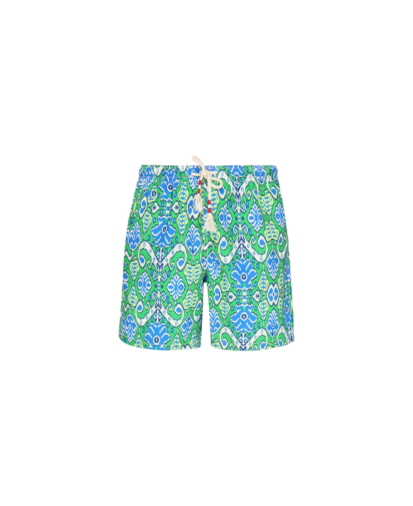 MC2 Saint Barth Capri Boho Shorts Costume - Light blue, green