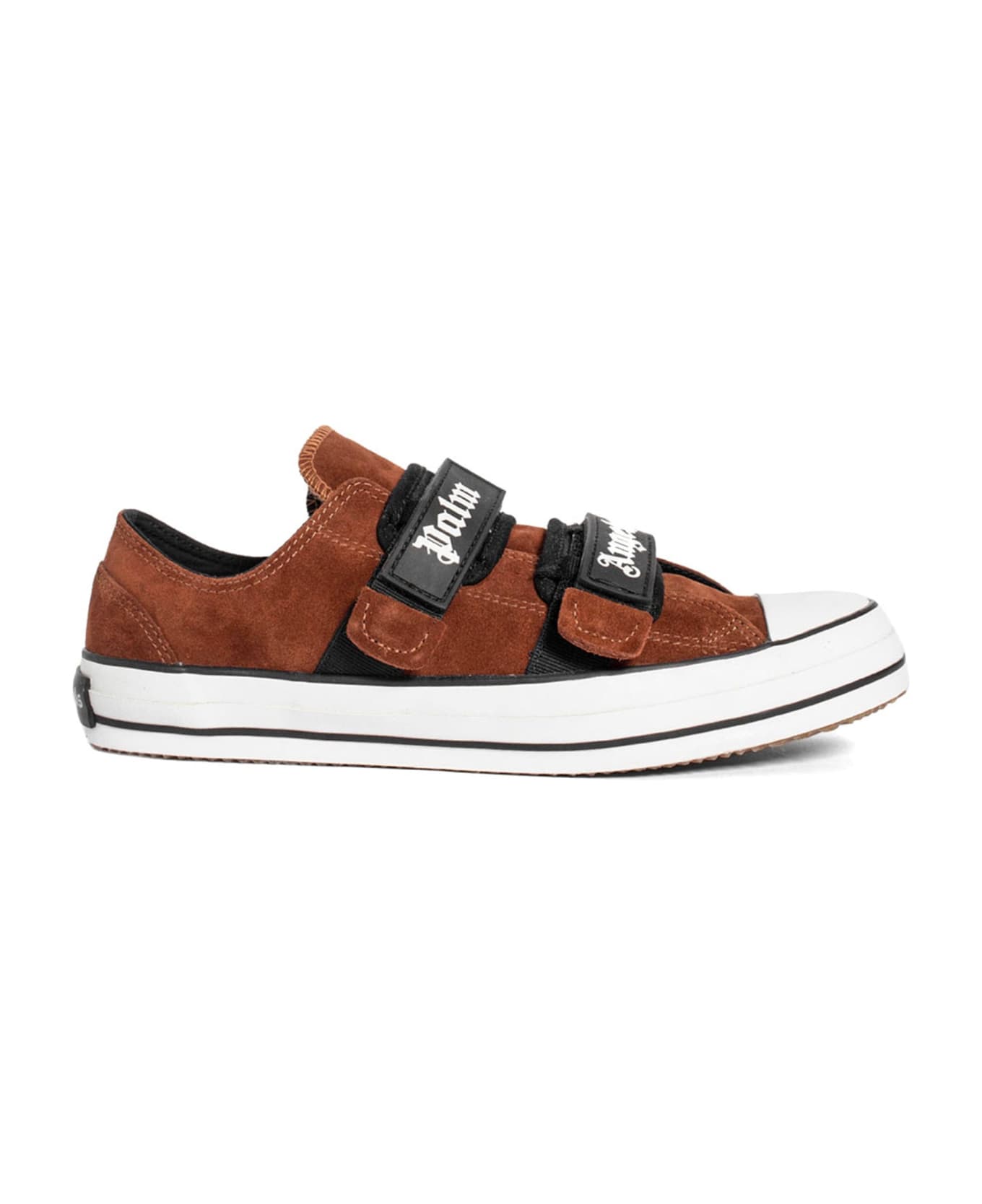 Palm Angels Velcro Vulcanized Low Sneakers - Brown