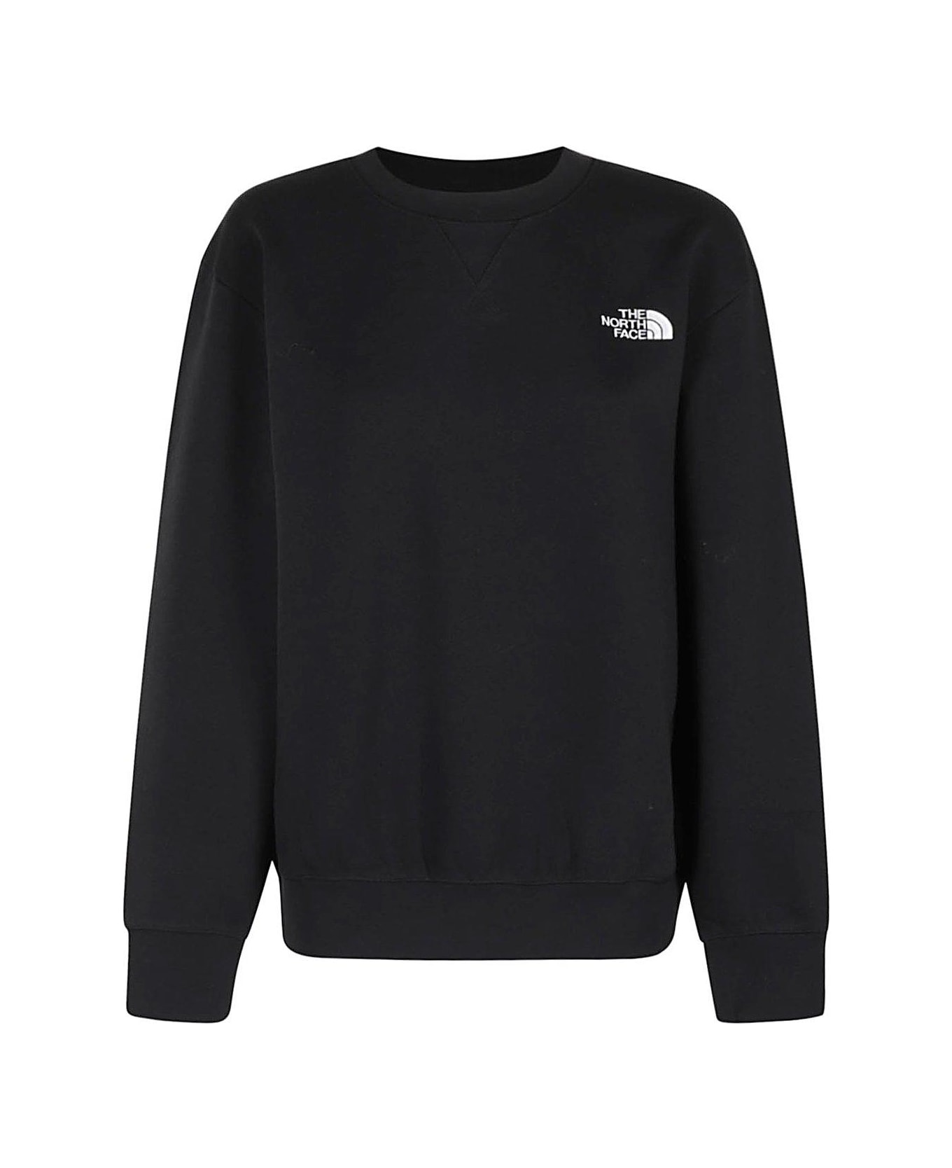 The North Face Logo Embroidered Sweatshirt - Black