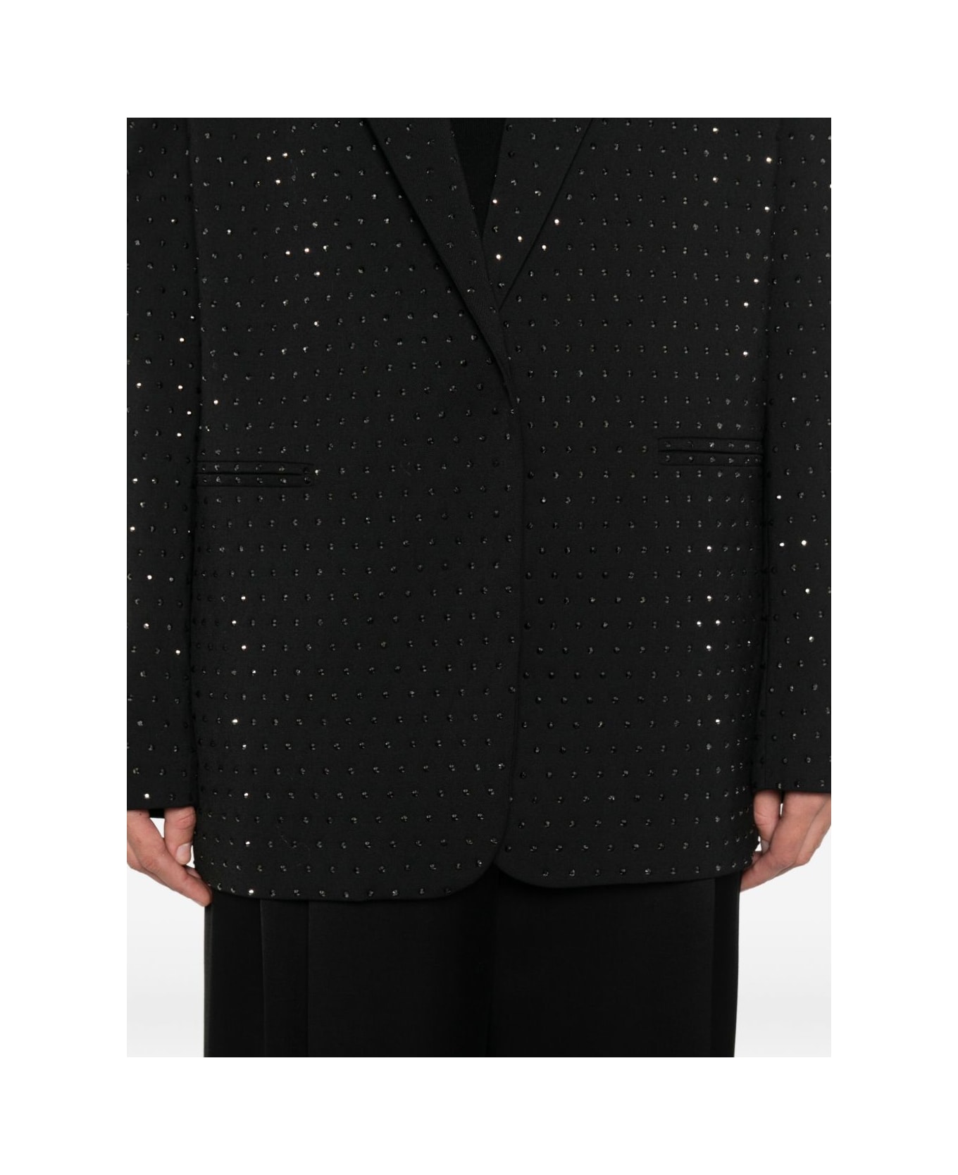 The Andamane Single-breasted Crystal-embellished Blazer - Black