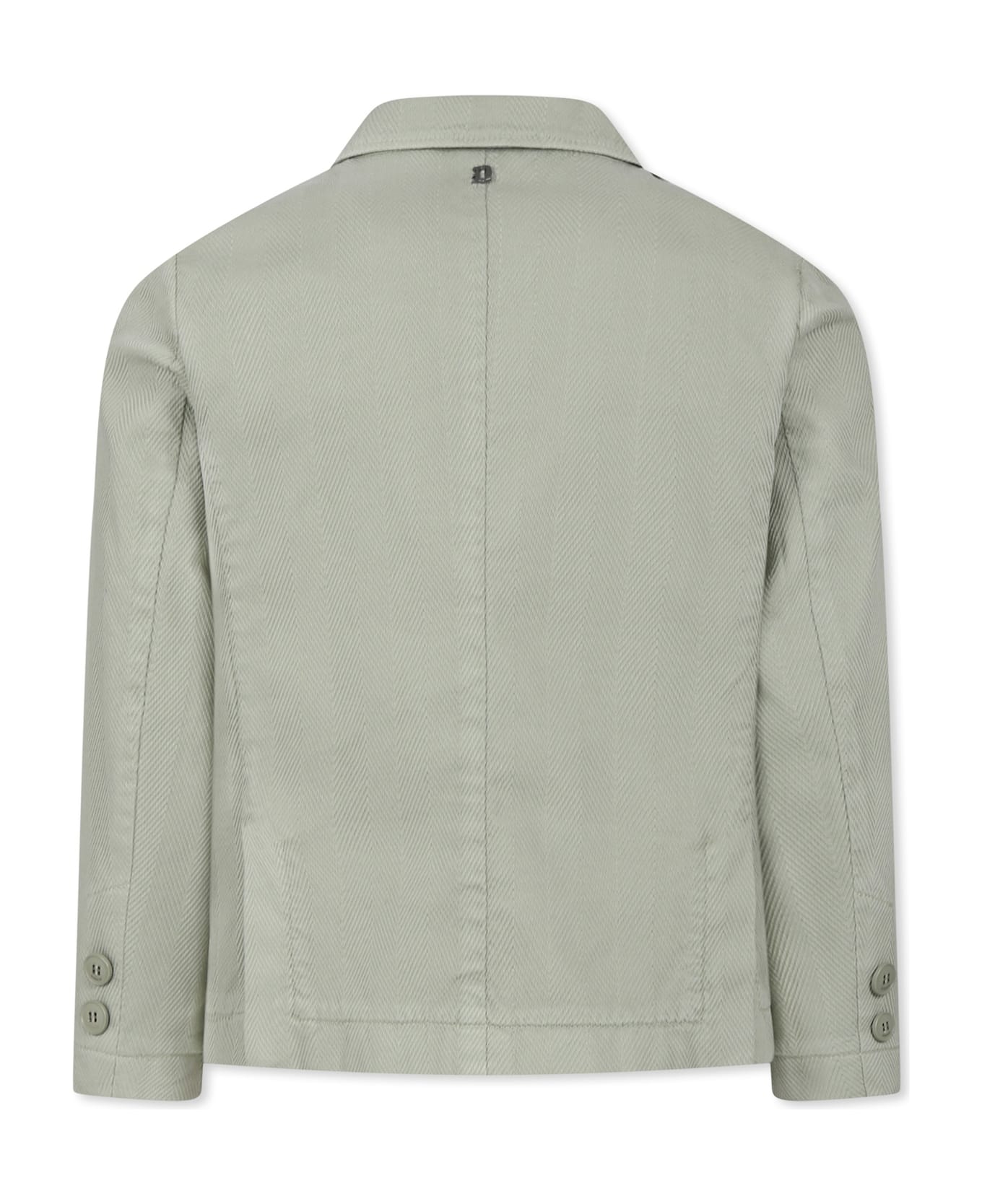Dondup Green Jacket For Boy With Logo - Green