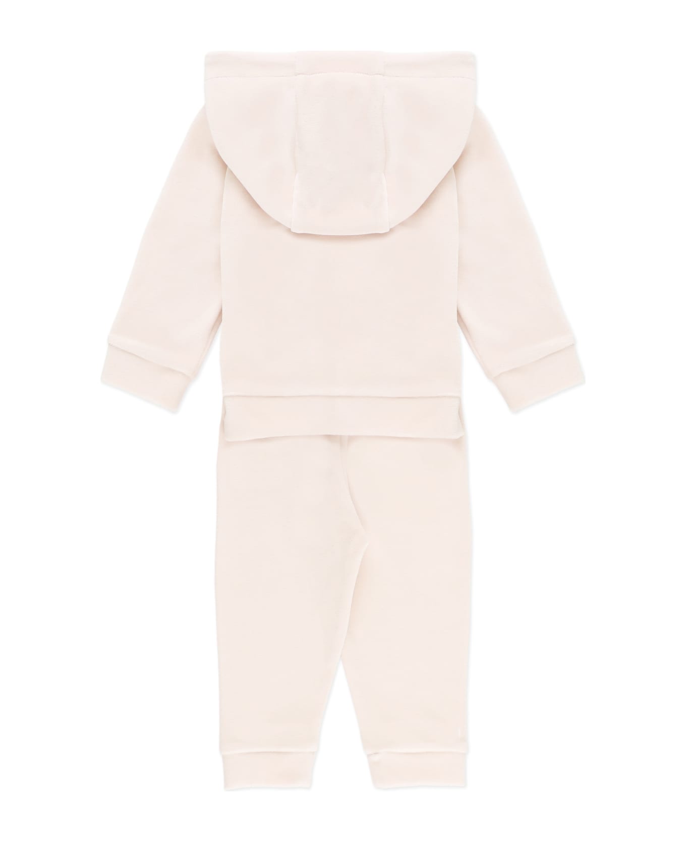 Moncler Two-piece Jumpsuit With Logo - Pink