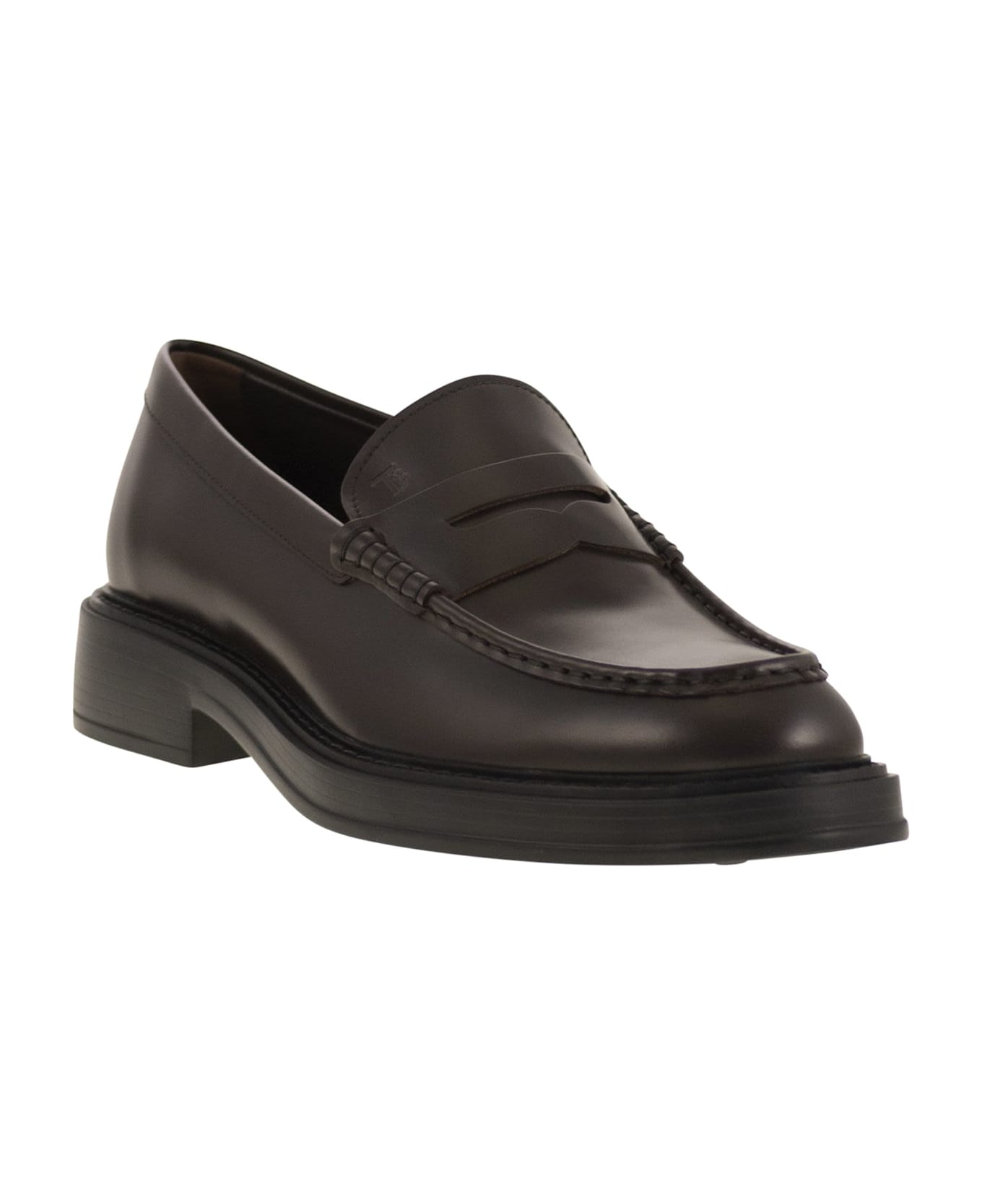 Tod's Leather Loafer - Dark Brown