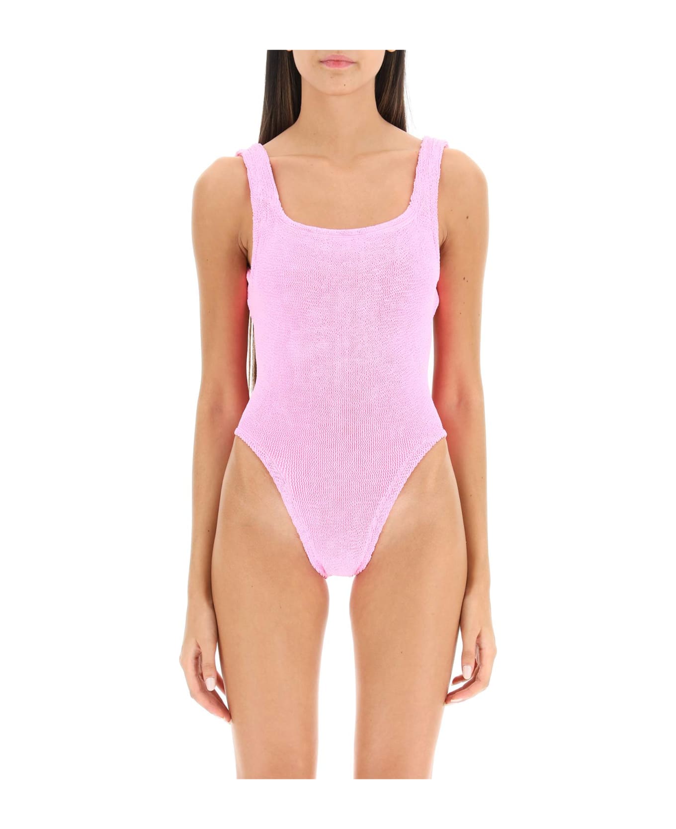 Hunza G Square Neck Swimsuit - BUBBLEGUM (Pink)