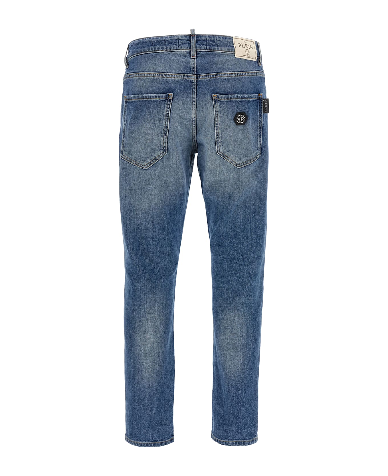 Philipp Plein Used Jeans - Blue