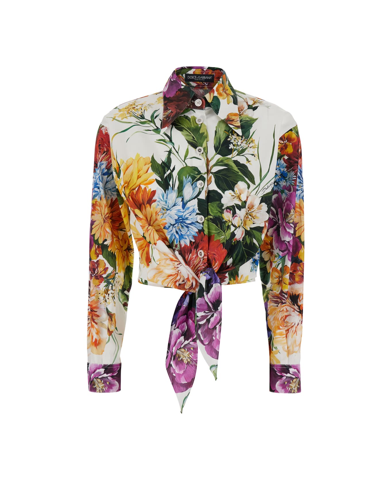 Dolce 
Gabbana Floral Crop Shirt - Multicolor