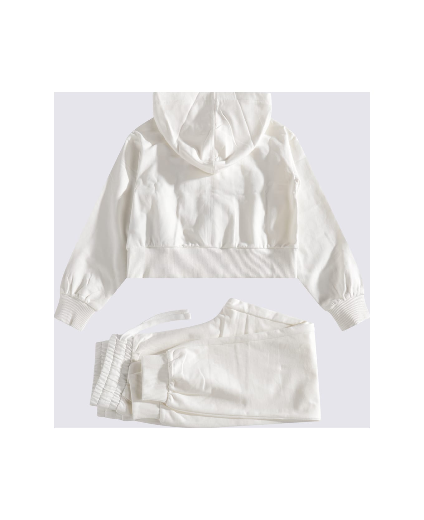 Moschino White Cotton Jumpsuits - Cloud