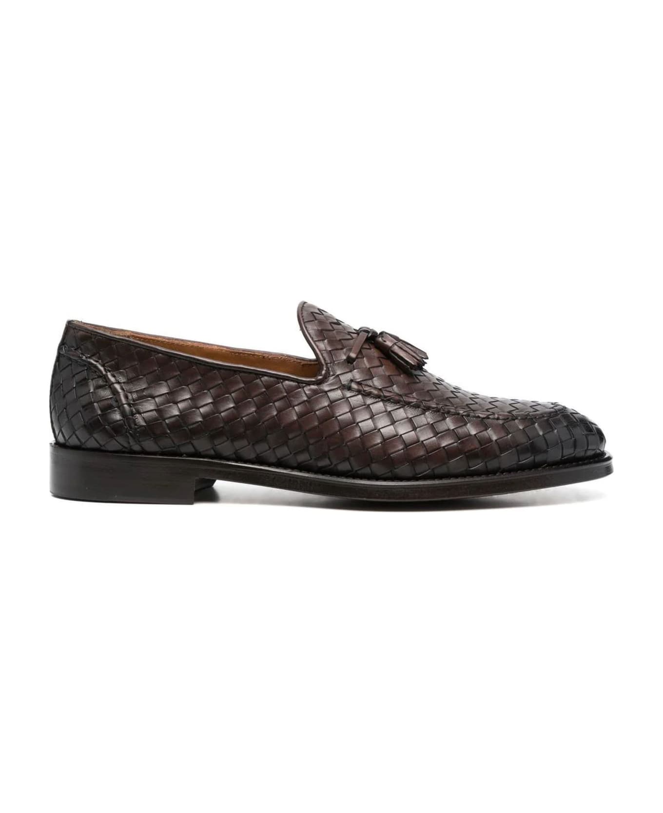Doucal's Brown Calf Leather Loafers - Brown