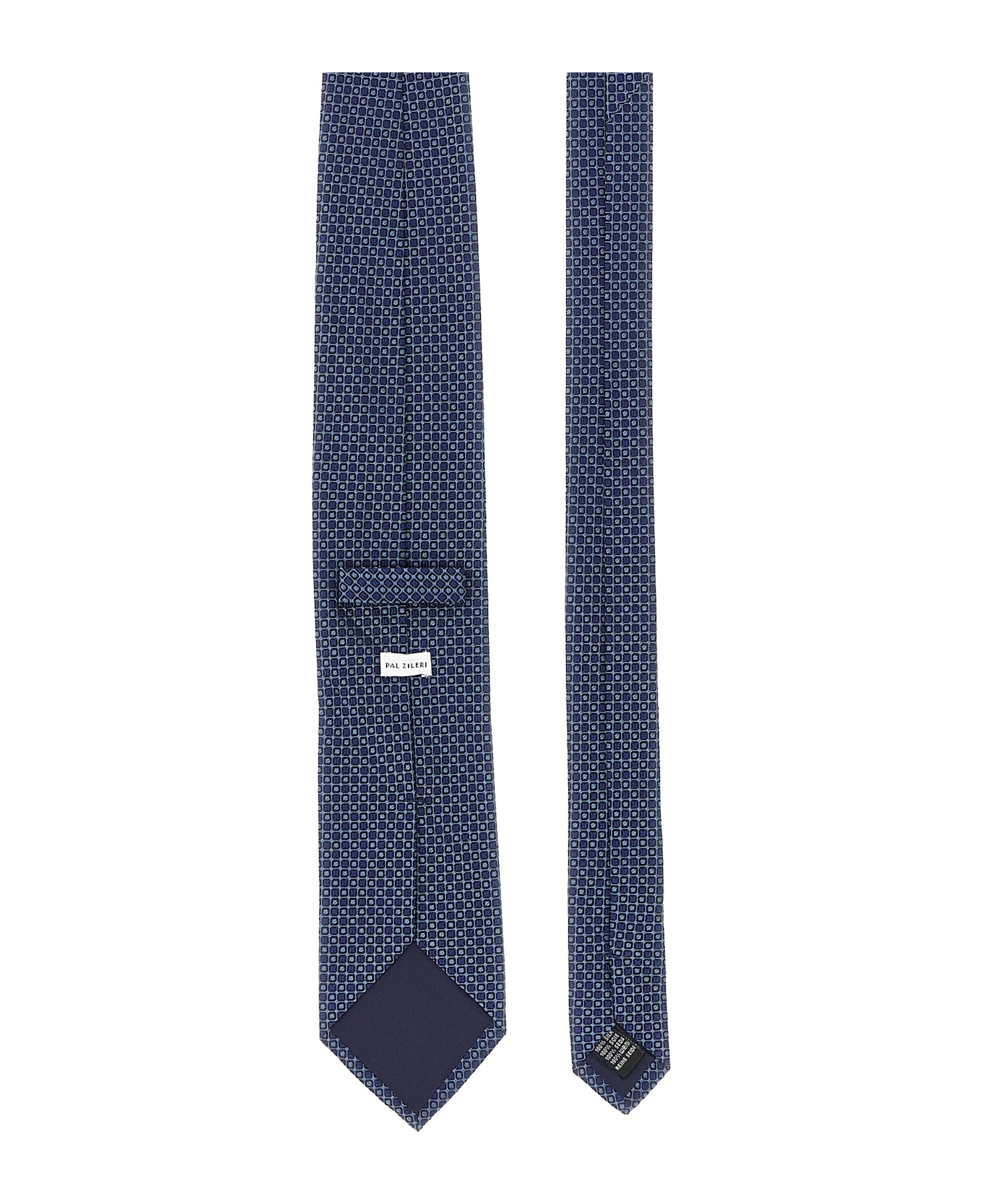 Pal Zileri Patterned Silk Tie - Blue