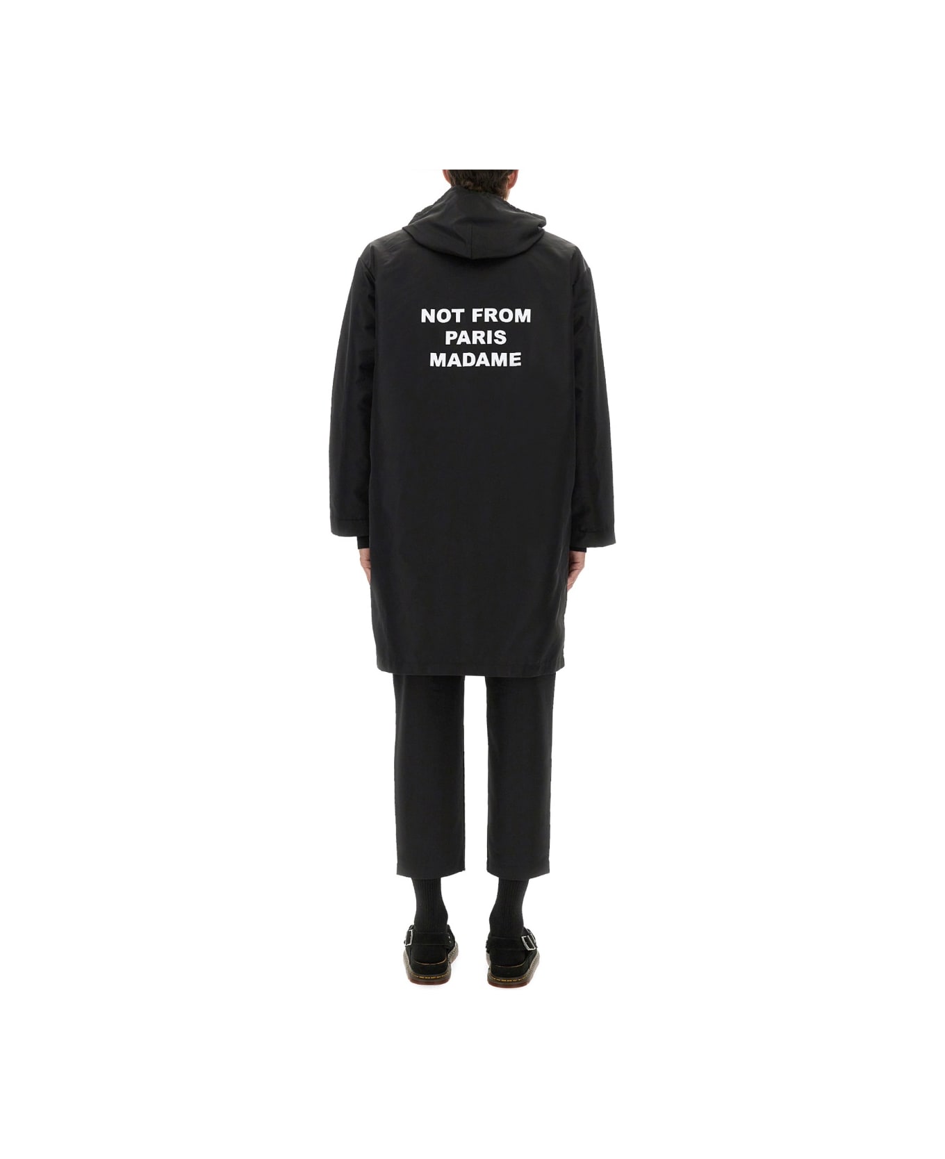 Drôle de Monsieur Hooded Parka - BLACK