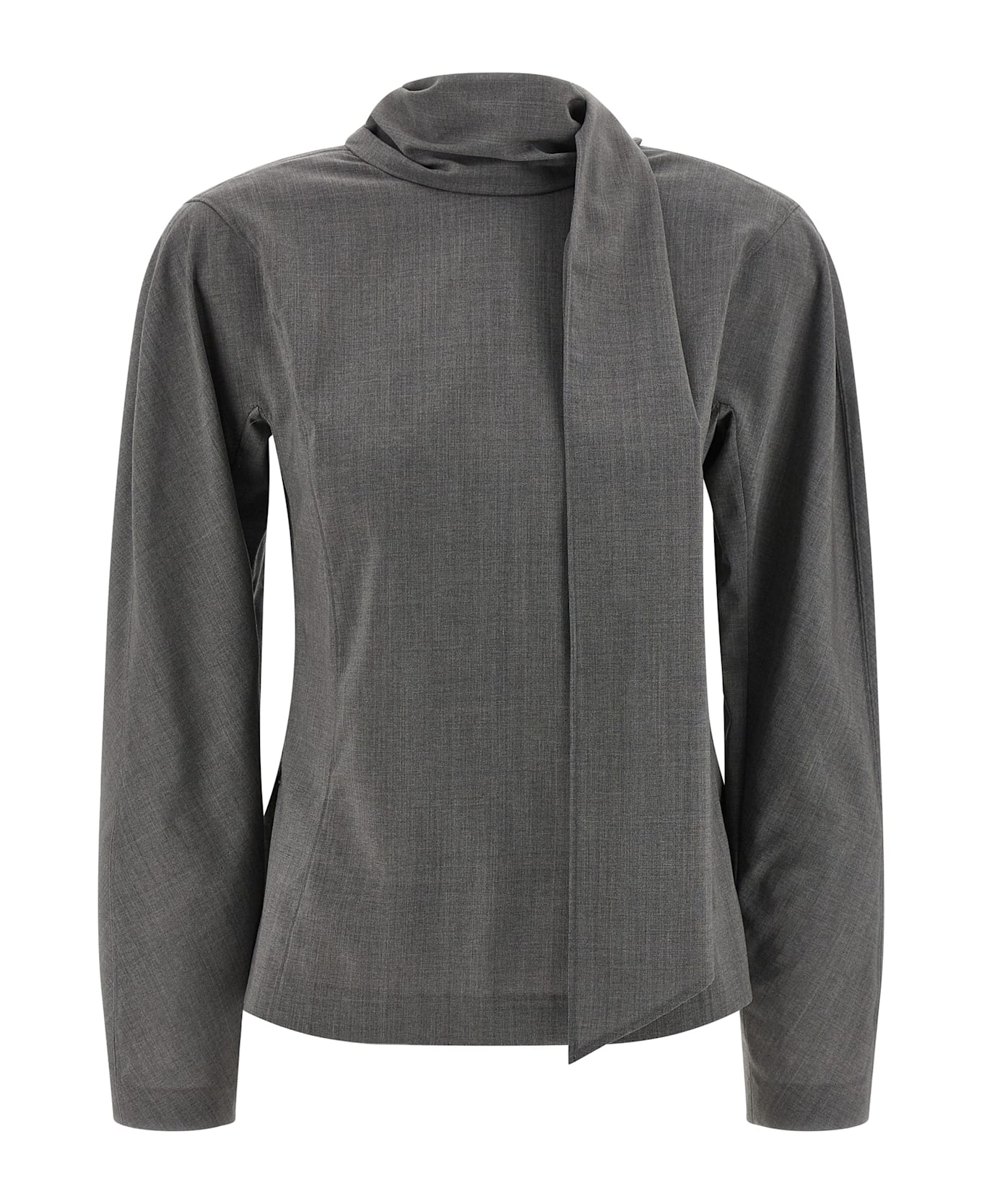 Jacquemus 
la Blouse Chale
 Shirt - Gray