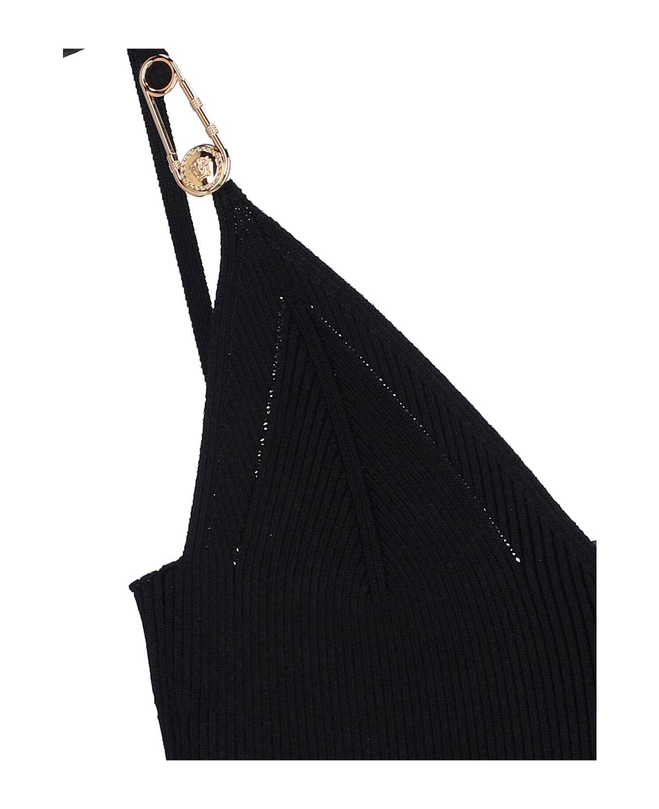 Versace 
safety Pin
 Midi Dress - Black  
