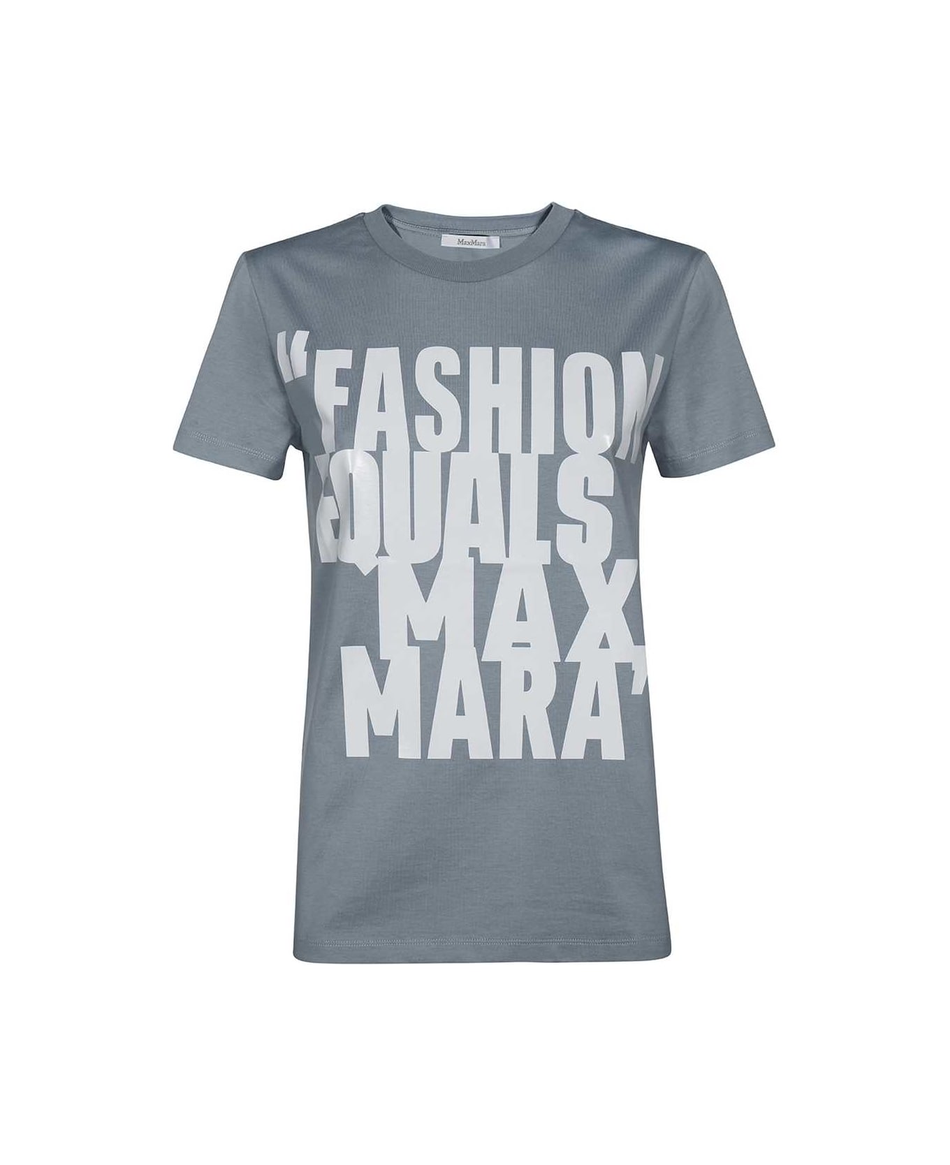 Max Mara Gerard Cotton T-shirt - Light Blue