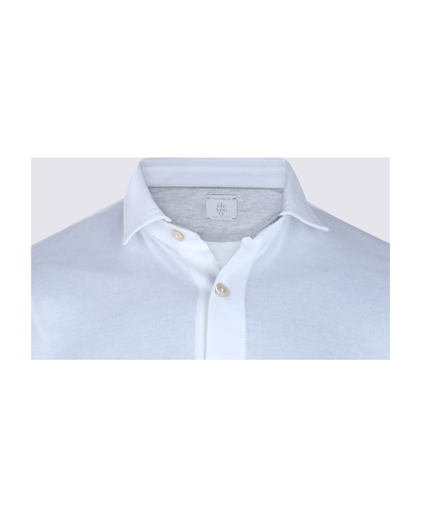 Eleventy White Cotton Shirt - White