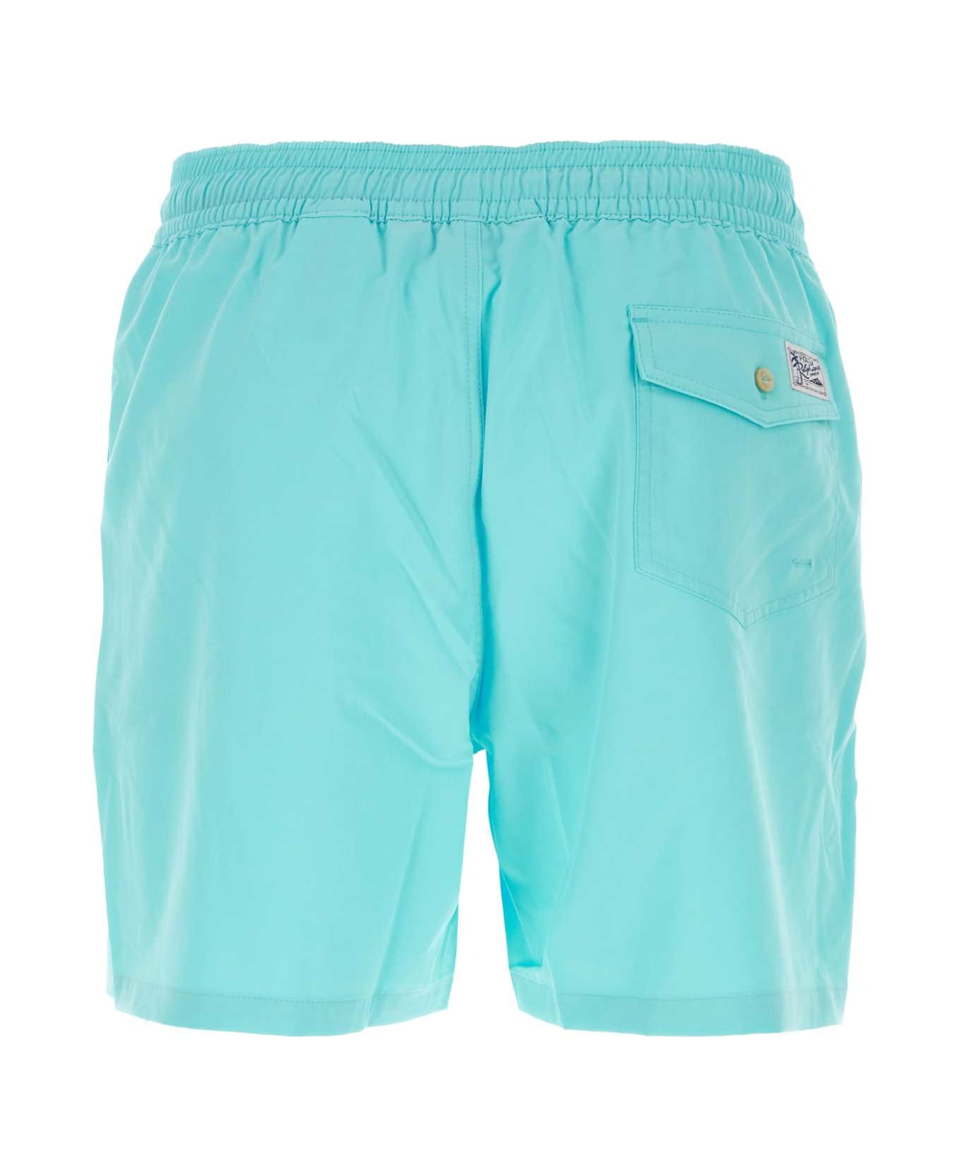 Polo Ralph Lauren Tiffany Stretch Polyester Swimming Shorts - HAMMONDBLUE