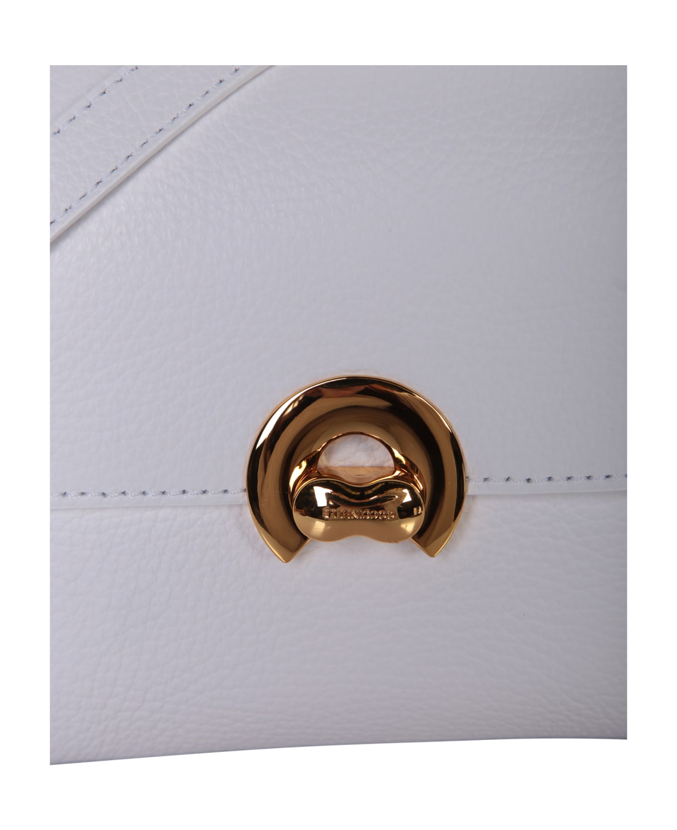 Coccinelle Arlettis Mini Gold And White Bag - Metallic トートバッグ