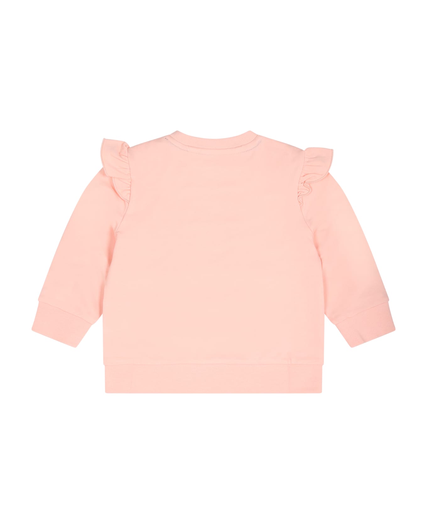Tommy Hilfiger Pink Swet-shirt For Baby Girl With Monogram - Pink